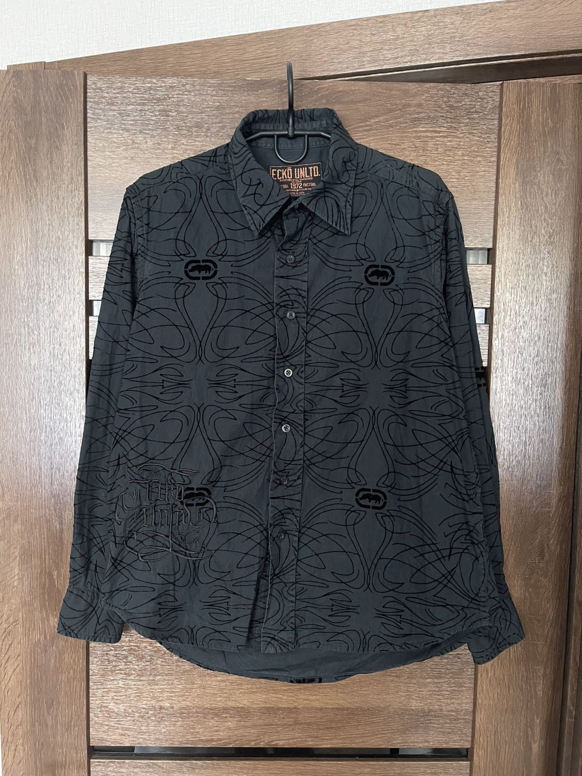 Ecko Unltd. Ecko Unltd Shirt Button Up Multilogo Vintage Size US M / EU 48-50 / 2 - 2 Thumbnail