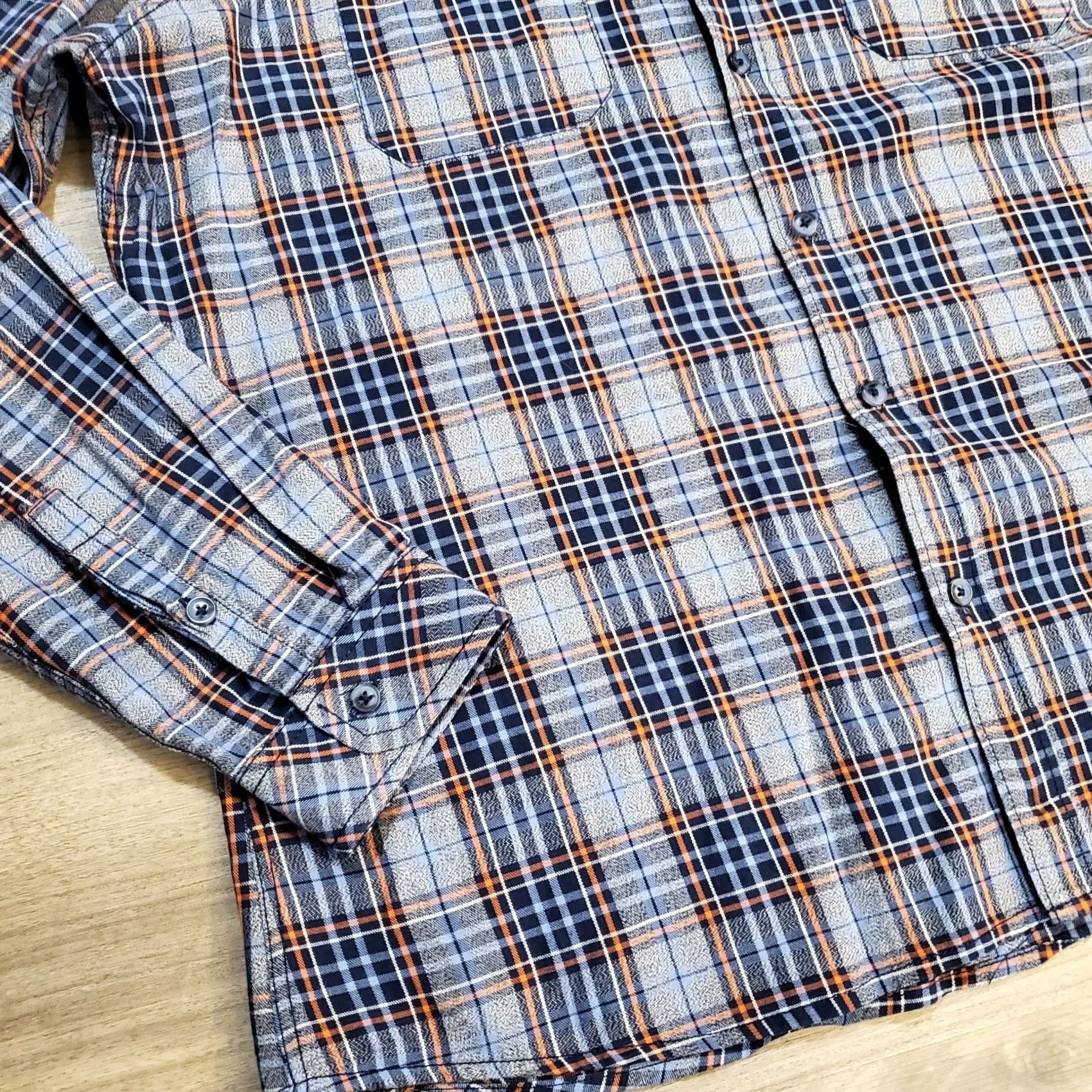 Vintage Civil Society Mens XL Blue Plaid Button-Down Shirt NWOT Preppy Academia Shirt Size US XL / EU 56 / 4 - 3 Thumbnail