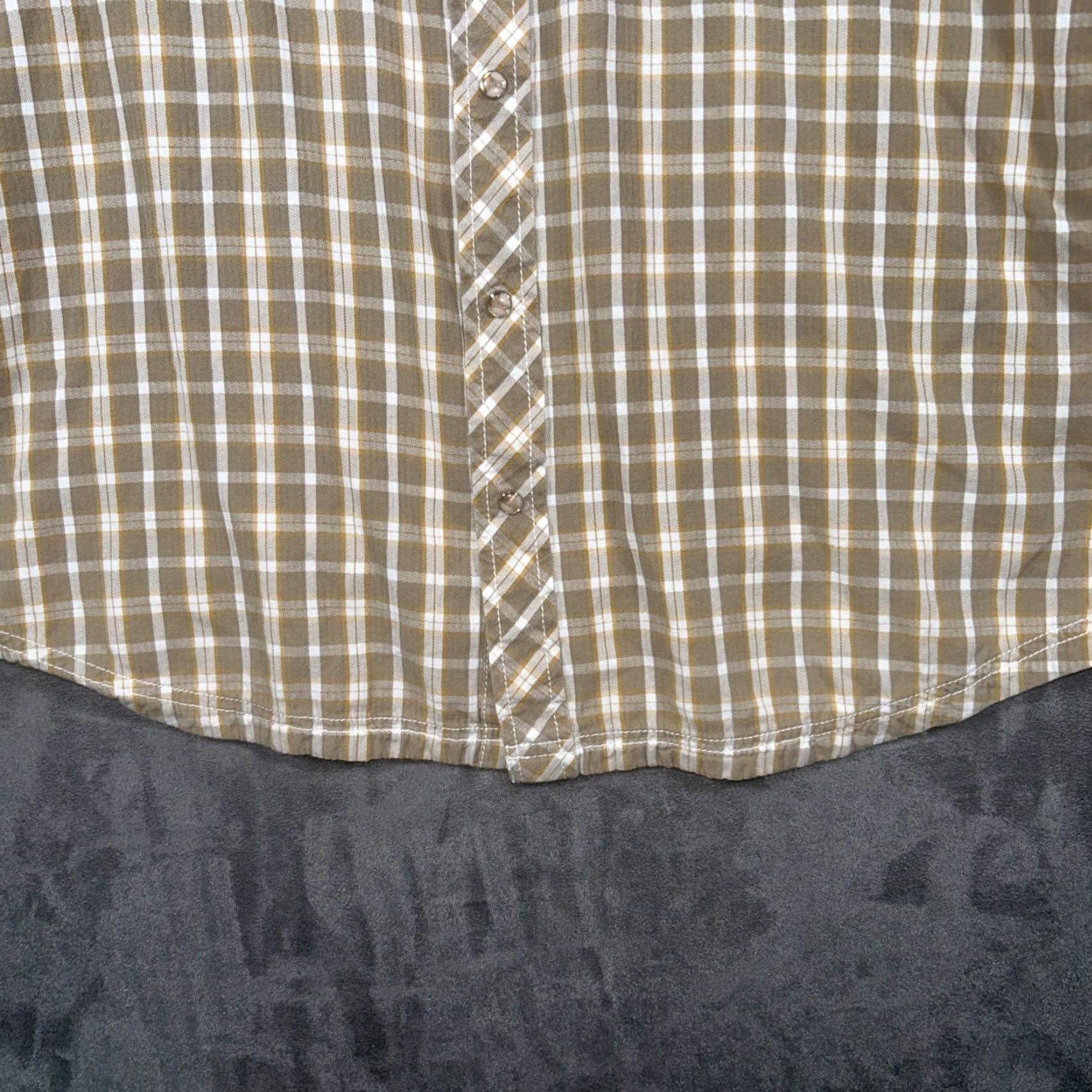 Wrangler Wrangler Pearl Snap Long Sleeve Shirt Mens 2XL Plaid Button-Up Cotton Spandex Multicolor Western Size US XXL / EU 58 / 5 - 7 Thumbnail
