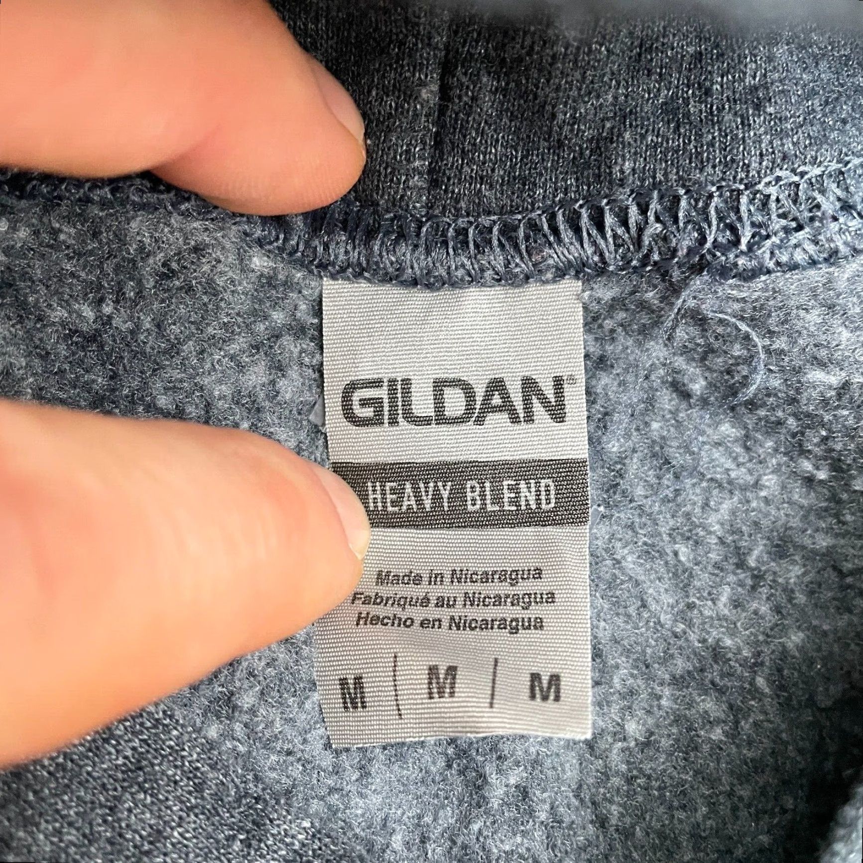Gildan Gildan Heavy Blend Hoodie Pullover Gray Graphic Fleece Unisex Medium Size US M / EU 48-50 / 2 - 4 Thumbnail