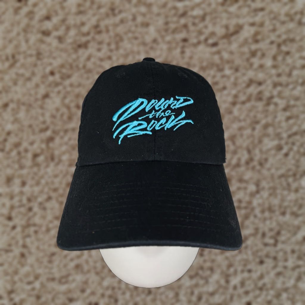 Vintage Pound The Rock Hat Cap Strap Back One Size Adult Black Cotton Twill Outdoor Baseball Cap Men Adjustable Lightweight Logo Outdoor Size ONE SIZE - 1 Thumbnail