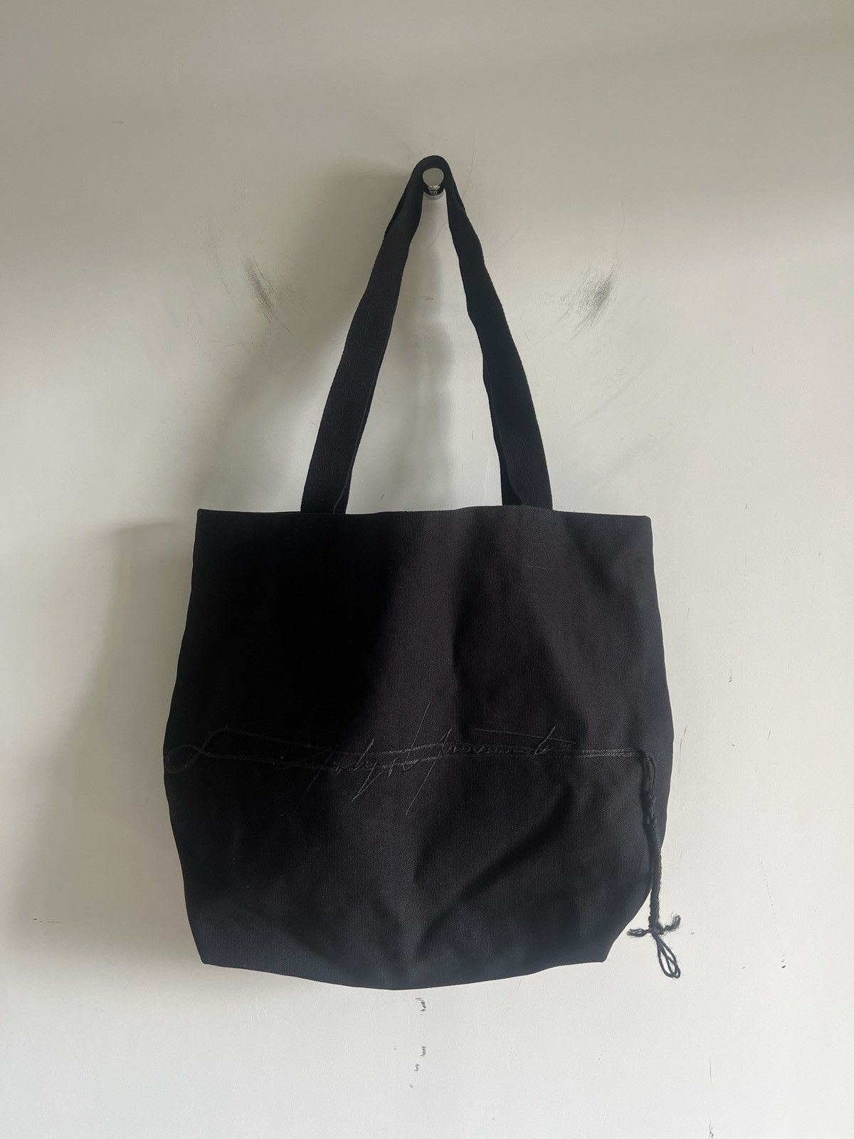 Yohji Yamamoto Yohji Yamamoto AOYAMA Limit - BLACK Embroidered TOTE BAG Size ONE SIZE - 1 Thumbnail
