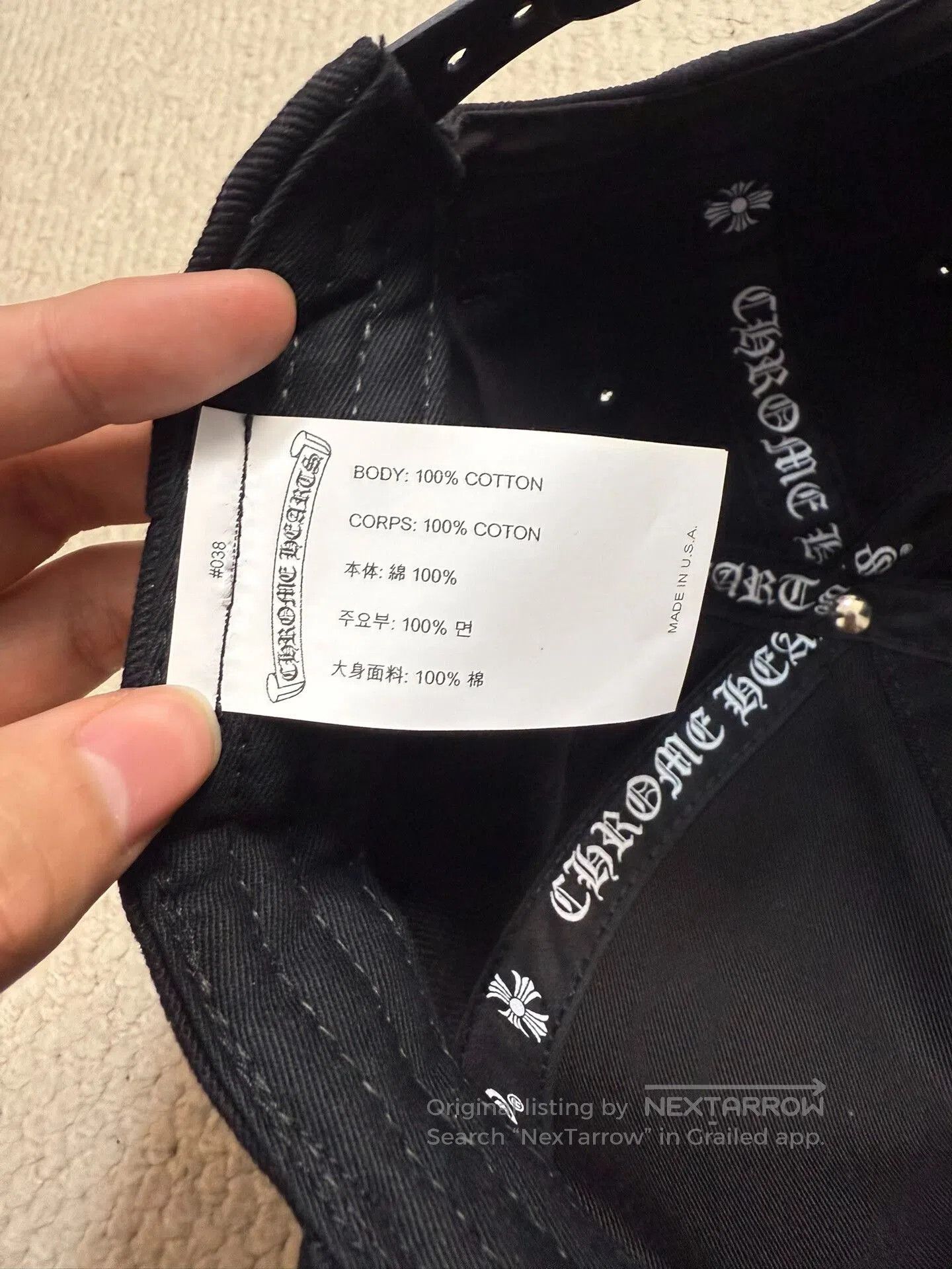 Chrome Hearts Chrome Hearts White Sword Embroidery Black Cap. Size ONE SIZE - 4 Thumbnail