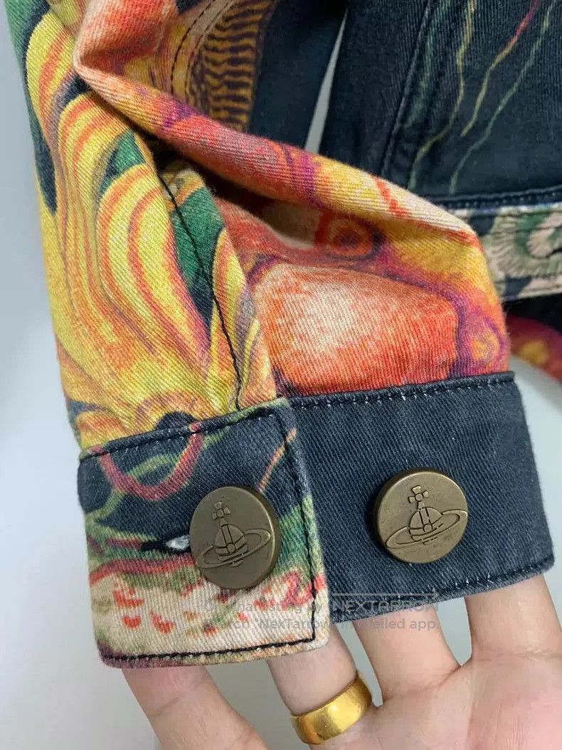 Vivienne Westwood Vivienne Westwood Ocean Print Denim Jacket . Size US L / EU 52-54 / 3 - 5 Thumbnail
