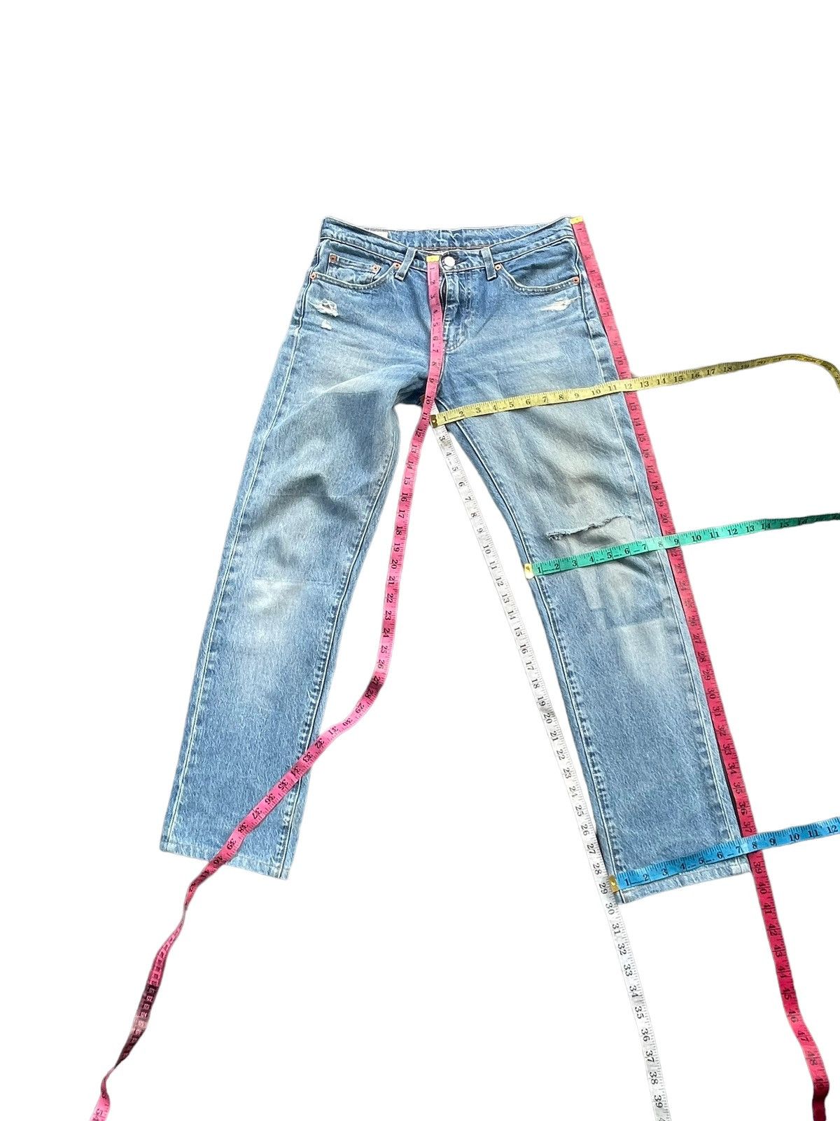 If Six Was Nine × Levi's Levis 511 E Distresed Denim Size US 32 / EU 48 - 21 Thumbnail