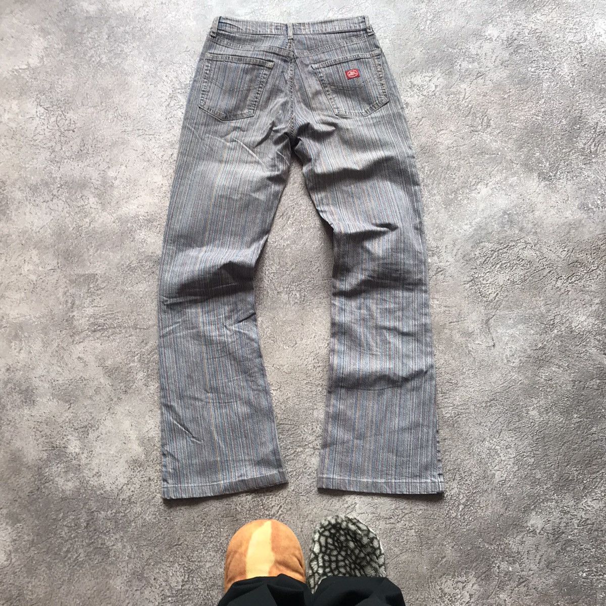 Vintage Vintage 90s Distressed Baggy Wide Leg Jeans Japanese Grunge Size 27" / US 4 / IT 40 - 4 Thumbnail