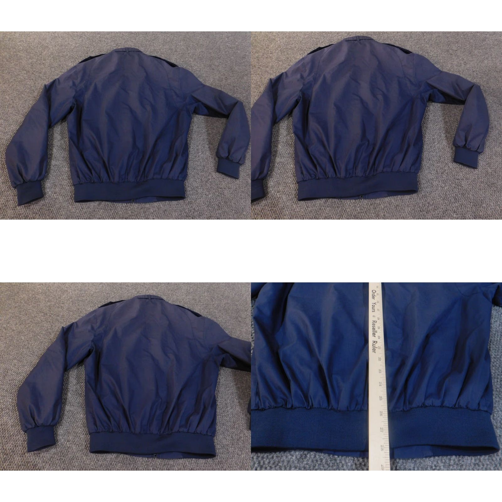 Members Only Members Only Jacket Mens M blue bomber zip polyester retro lined Size US M / EU 48-50 / 2 - 8 Thumbnail