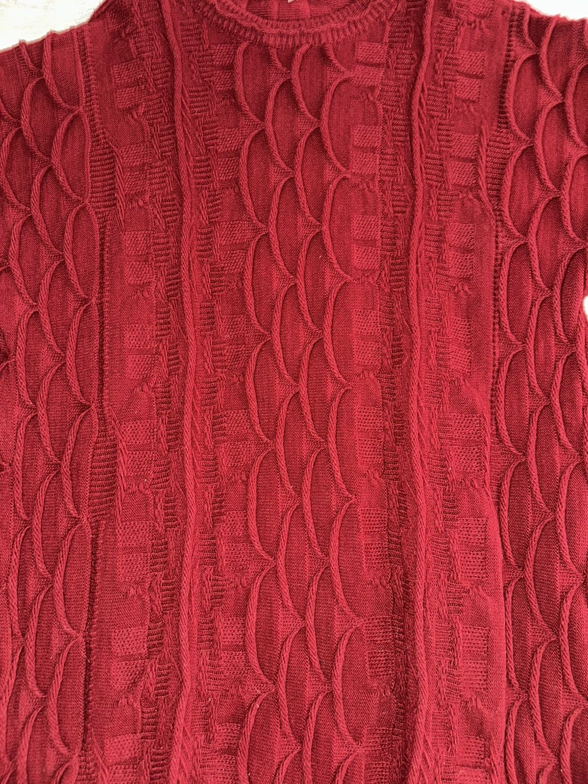 Vintage Vintage 3D Knit Acrylic Red Sweater Size US XL / EU 56 / 4 - 3 Thumbnail