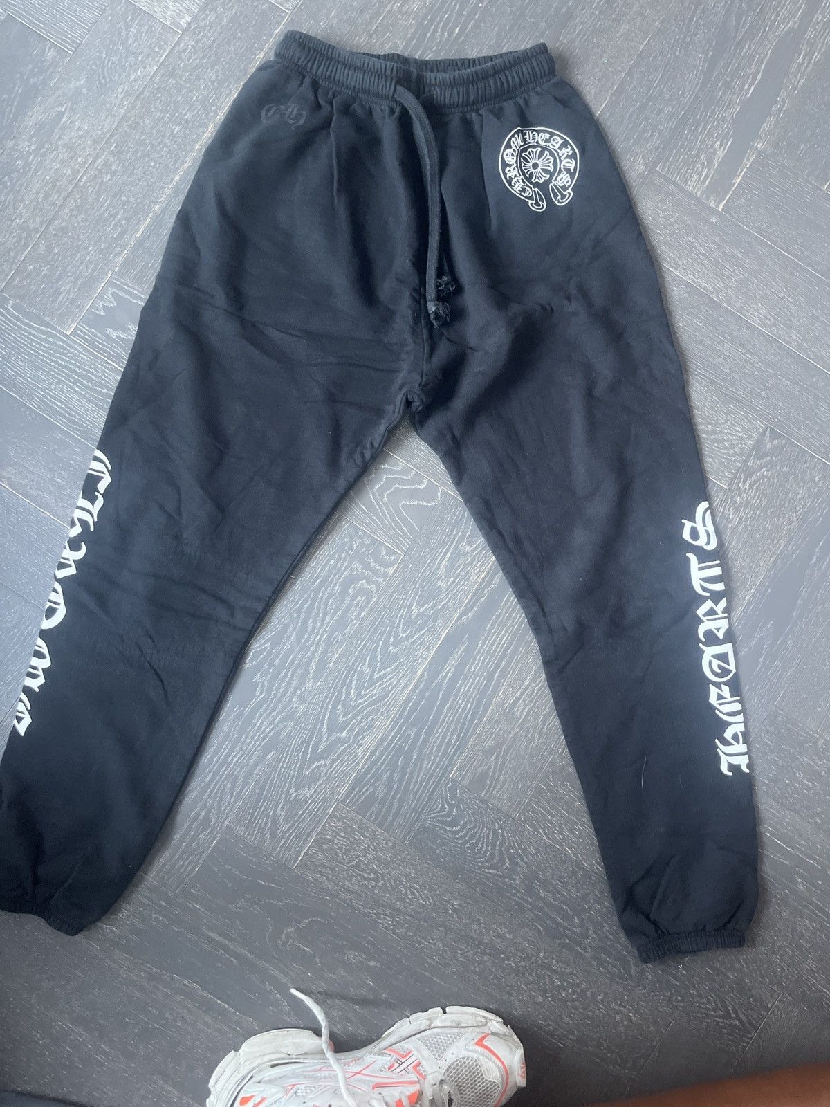 Pre-owned Chrome Hearts Logo Leggings Black