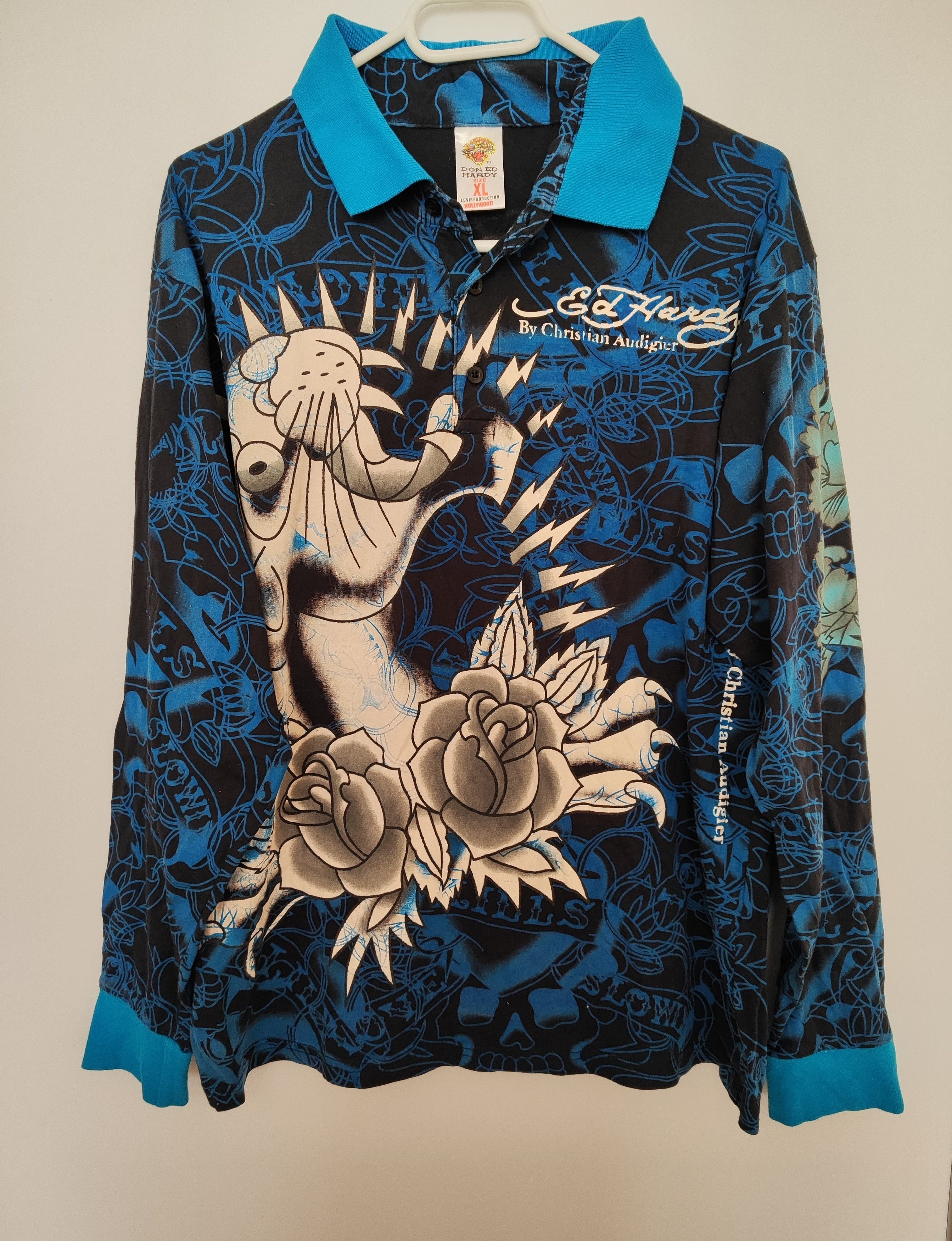 Ed Hardy Ed Hardy Tattoo Long Sleeve – Y2K Size US M / EU 48-50 / 2 - 1 Thumbnail