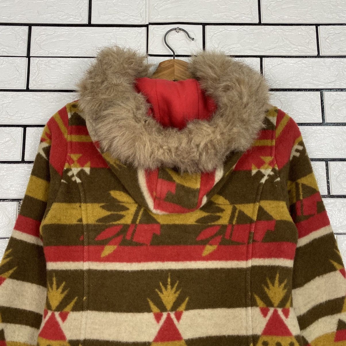 Hysteric Glamour Ozone Community Faux Fur Jacket Striped Design Size US M / EU 48-50 / 2 - 10 Thumbnail