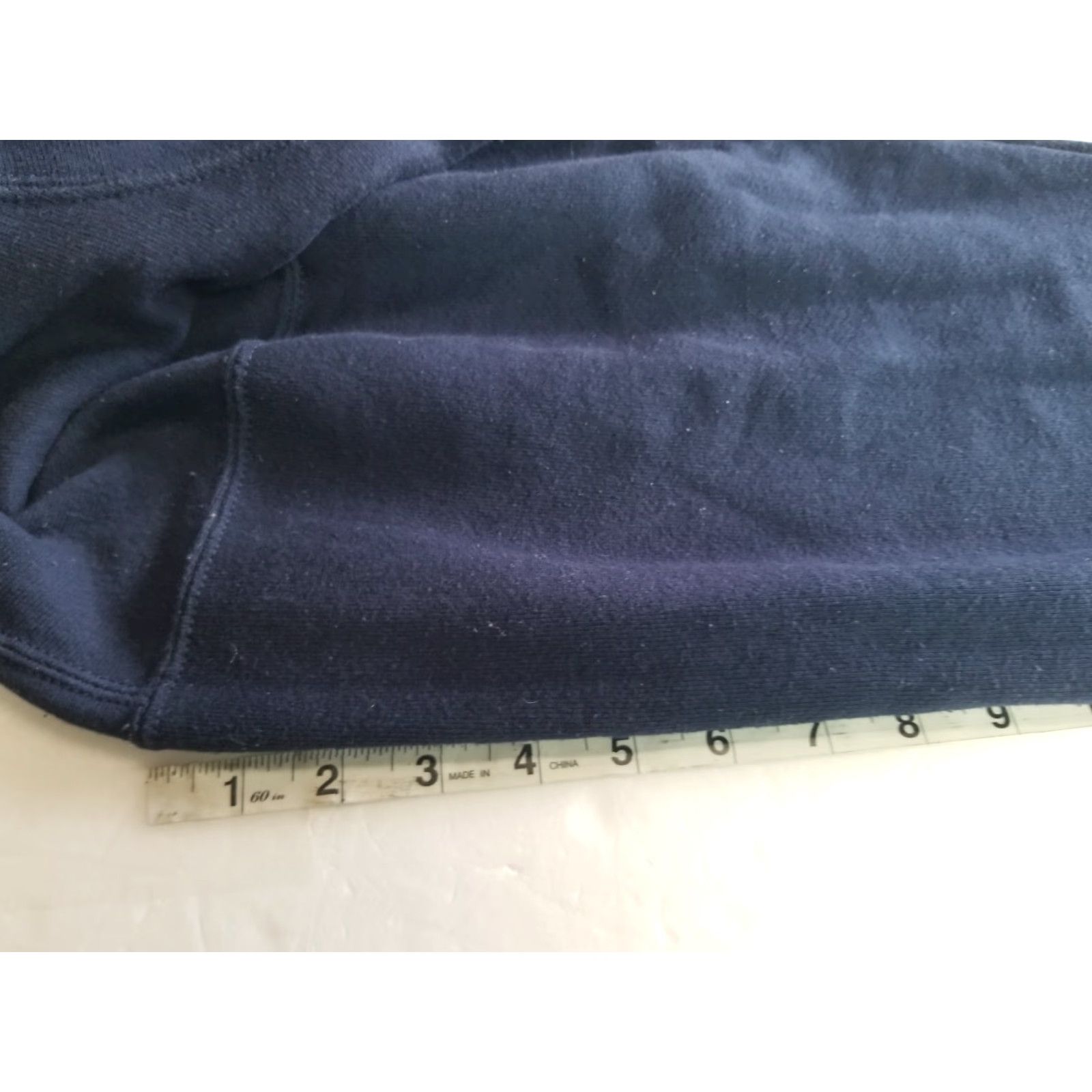 Soffe VINTAGE Soffe US Navy Sweater Hoodie Mens Medium Blue Pullover Logo Graphic Print Hooded Pockets Reflective | USA Made | Gym & Training Size US M / EU 48-50 / 2 - 7 Thumbnail