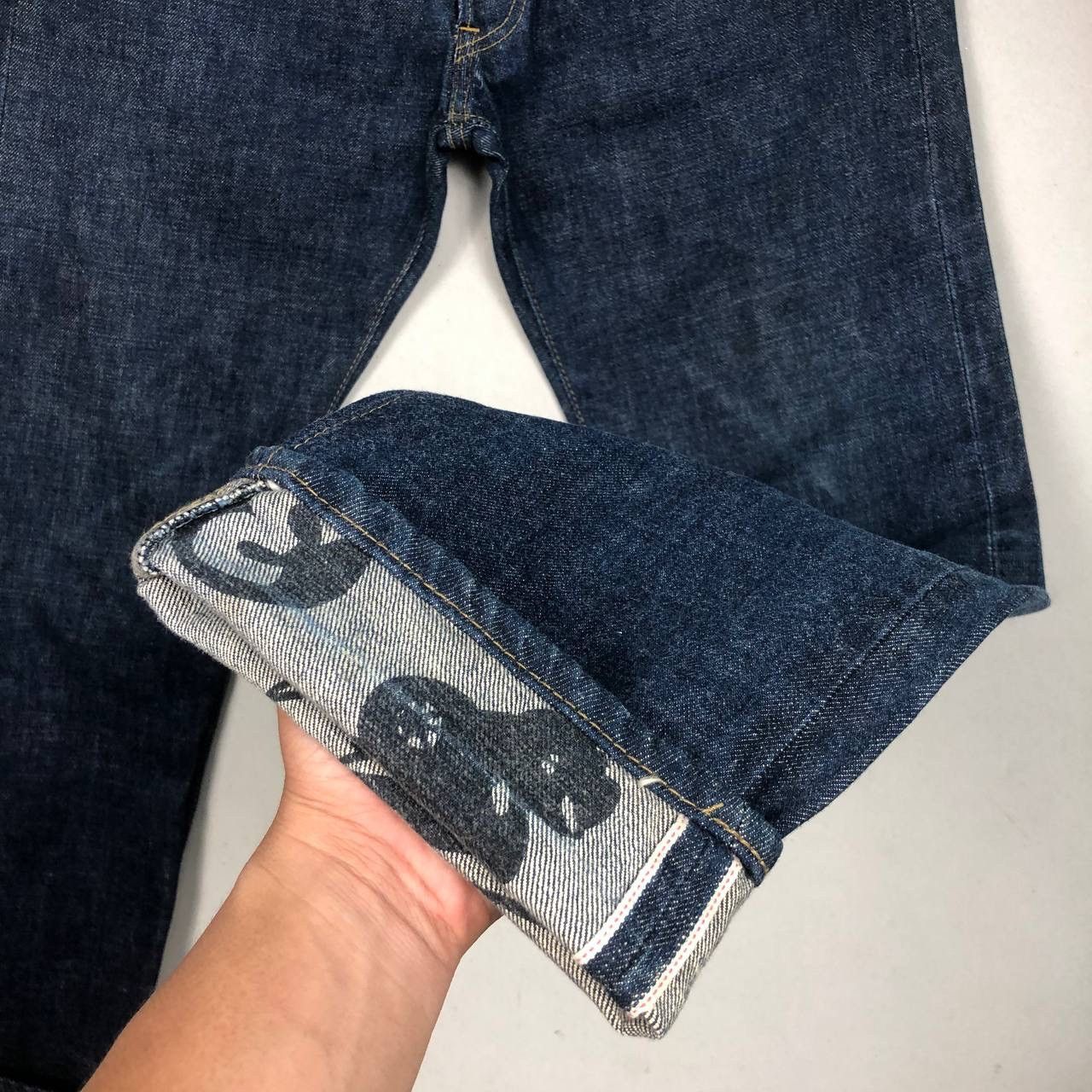 If Six Was Nine × Japanese Brand × Yoshiyuki Konishi Yoshiyuki Konishi Ficce Jeans Japan Designer Denim Overprint Size US 29 - 7 Thumbnail