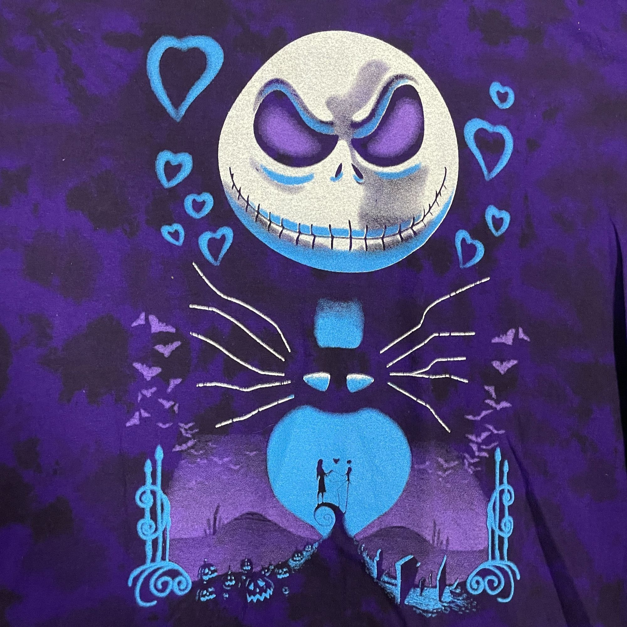 Disney Tim Burton‘s a Nightmare Before Christmas Graphic Tie-dye T- Size US L / EU 52-54 / 3 - 2 Thumbnail