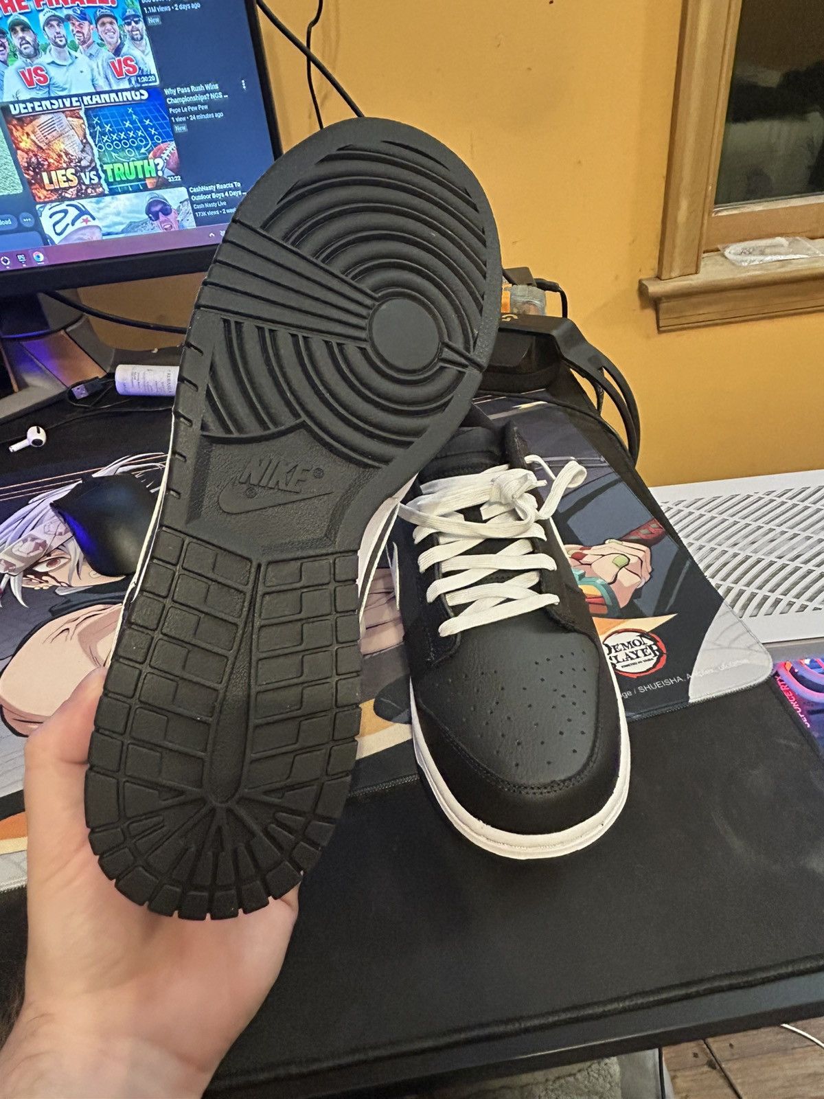 Nike Nike dunk low black white Size US 10.5 / EU 43-44 - 6 Thumbnail