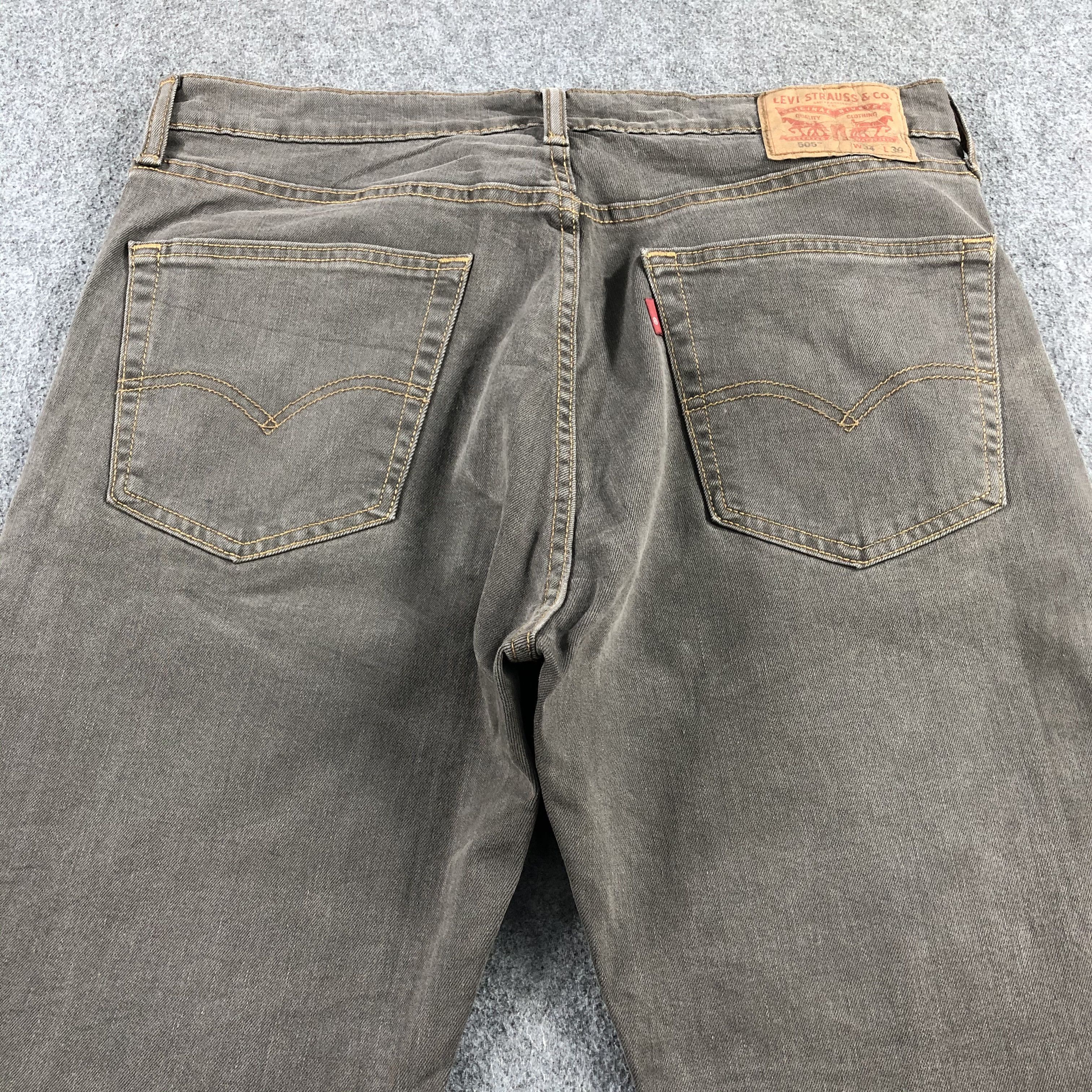 Levi's Vintage Levis 505 Earth Tone Jeans-J2084 Size US 35 - 3 Thumbnail