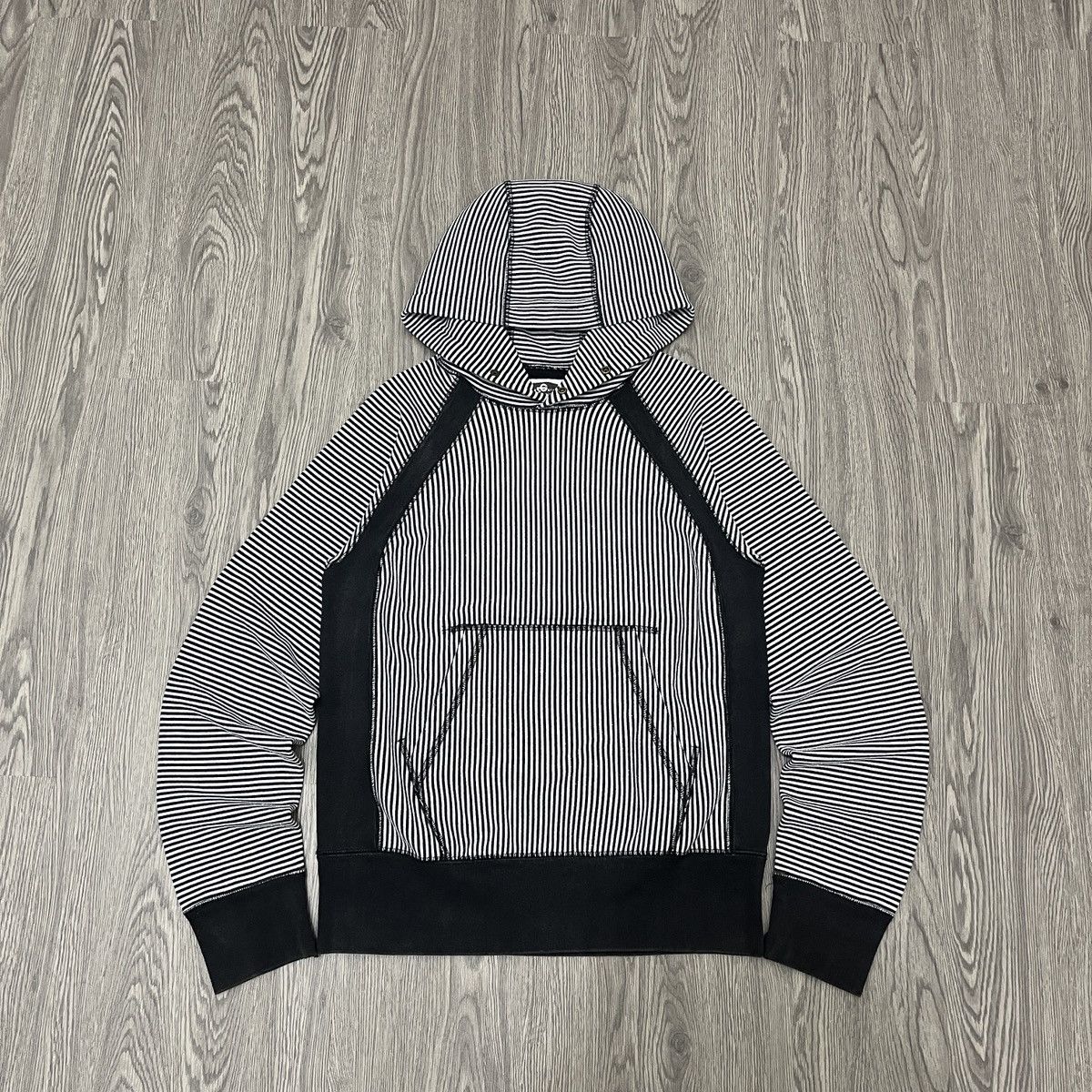 Engineered Garments RARE Reglan Hoodie Stripe Engineered Garments Size US S / EU 44-46 / 1 - 5 Thumbnail