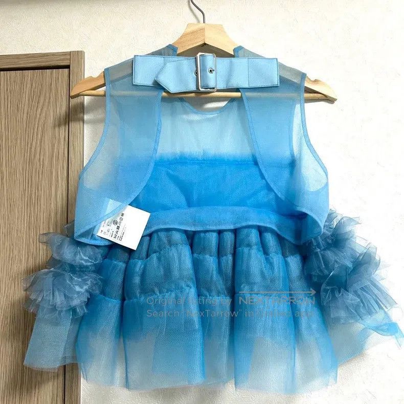 Comme des Garcons Comme Des Garcons Blue vintage lace short vest top Size S / US 4 / IT 40 - 2 Thumbnail