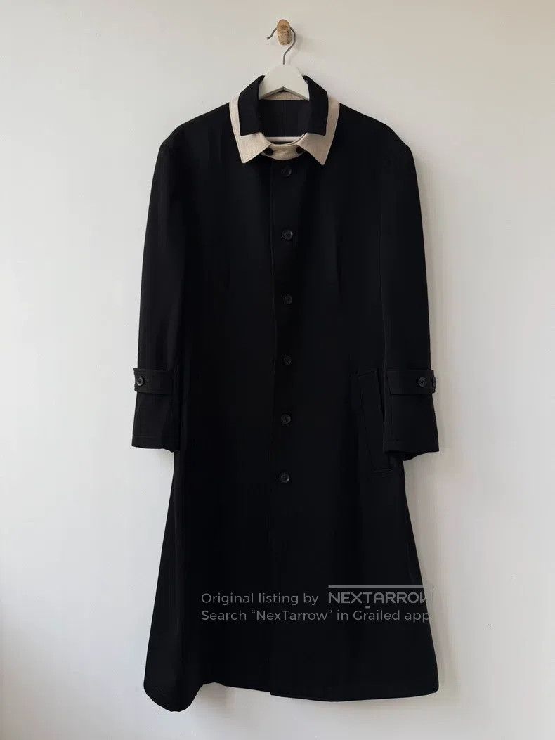 Yohji Yamamoto Yohji Yamamoto 22AW Mainline Show Double Neck Wool Coat Size US M / EU 48-50 / 2 - 1 Thumbnail