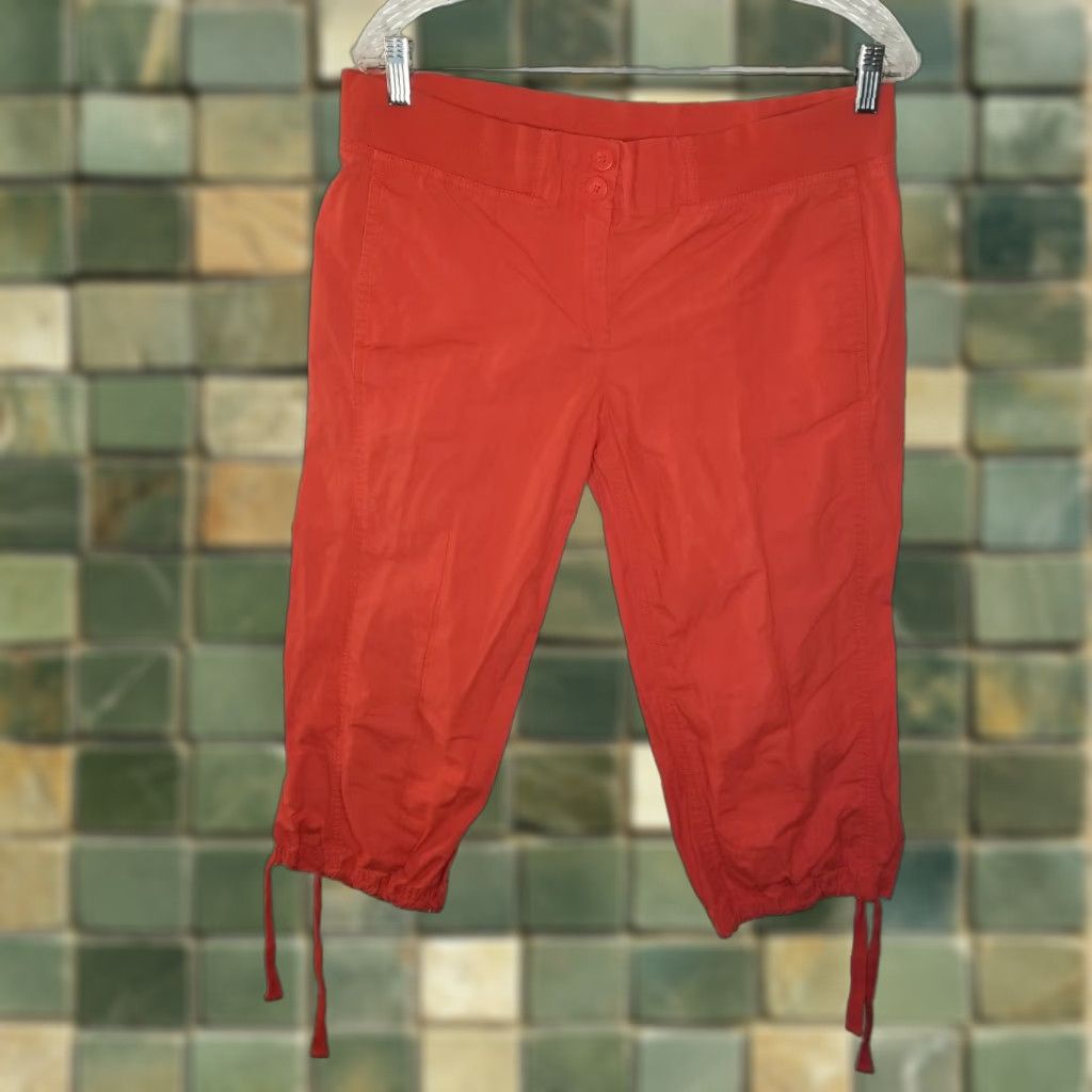 Sea New York NEW YORK & COMPANY Capris Women Red Orange Size 10 Pants Capri Women Size 10 Red 90s? (no, avoid guess) Size ONE SIZE - 1 Thumbnail