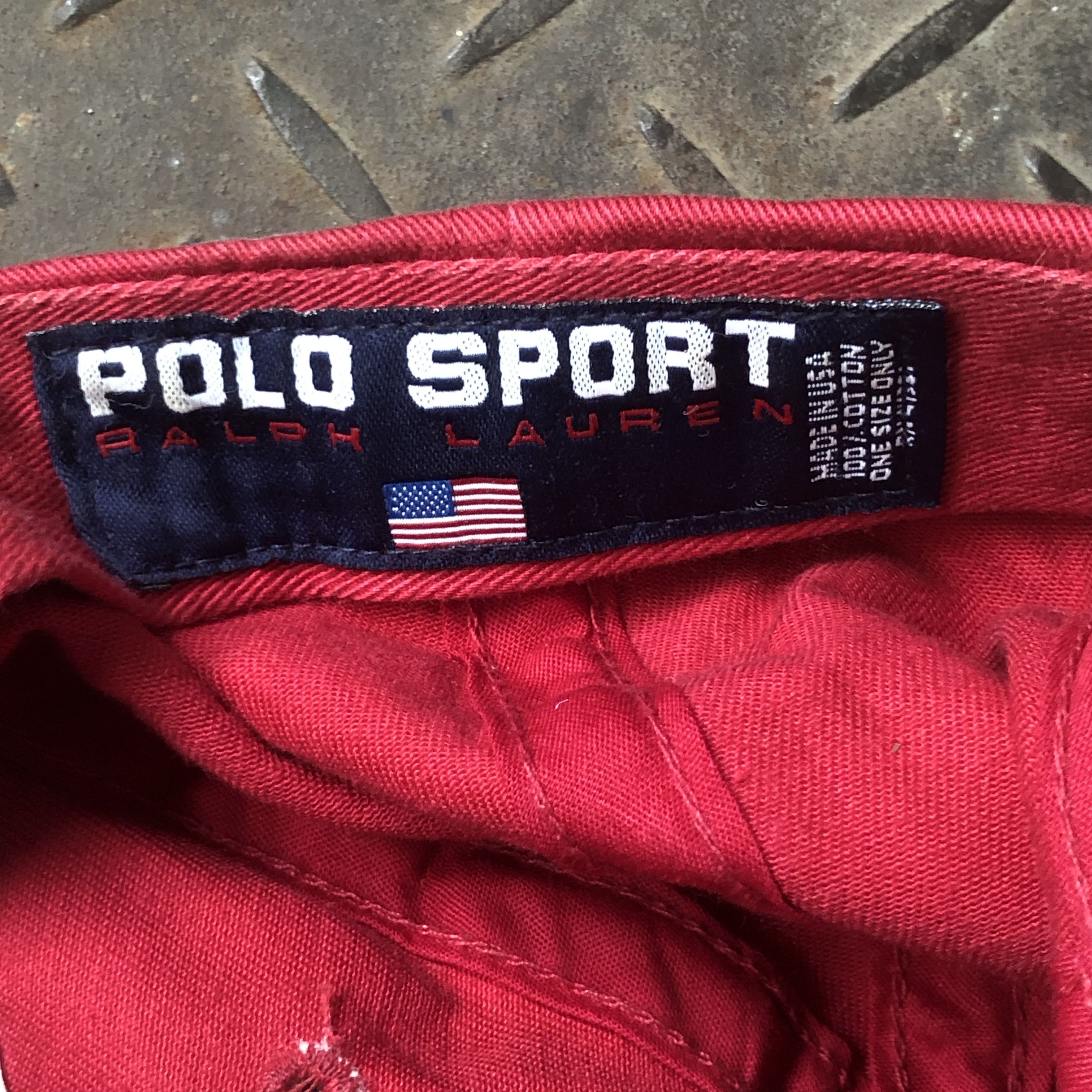 Polo Ralph Lauren 🔥RARE🔥 Vintage Polo Sport Ralph Lauren USA Hat Size ONE SIZE - 6 Thumbnail