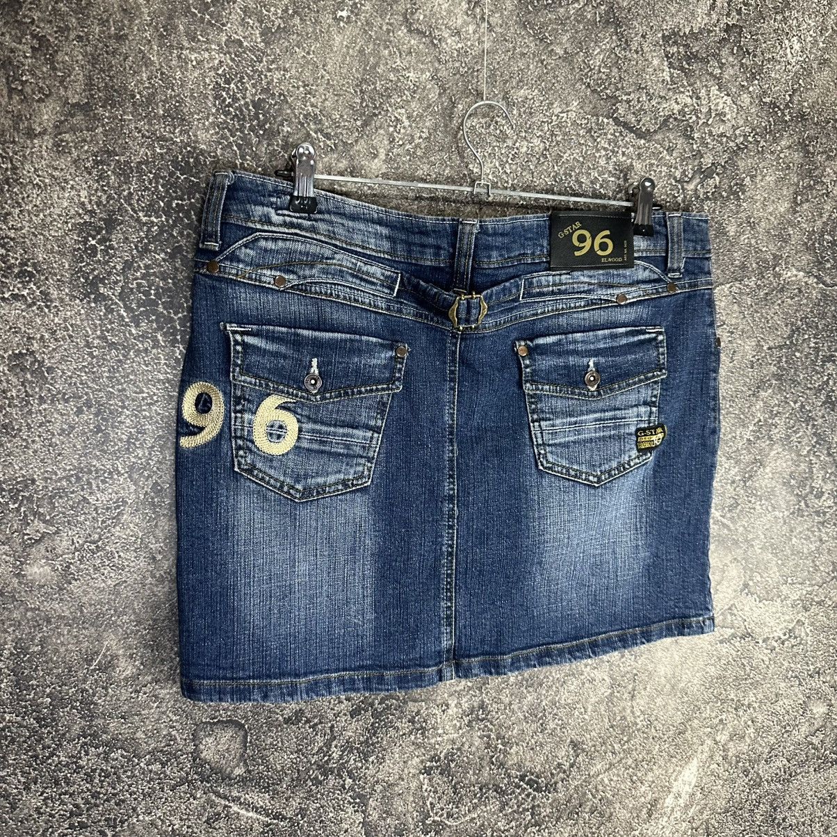 G-Star Vintage Rare G-Star 96 Big Logo Mini Skirt Size 40" / US 18 - 16 Thumbnail