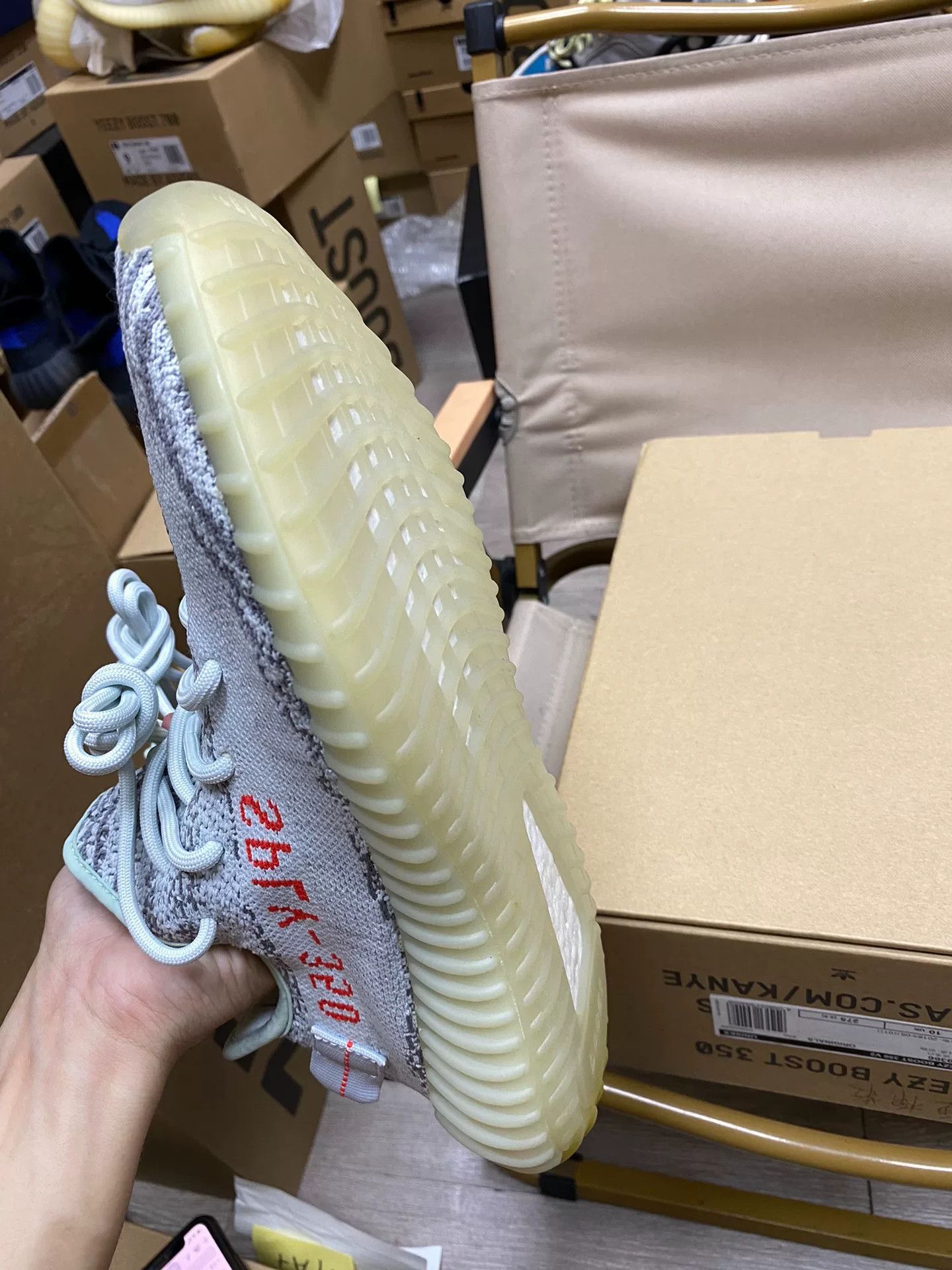 Yeezy Yeezy Blue Lowtop Sneakers 42 Men Size US 9 / EU 42 - 1 Thumbnail
