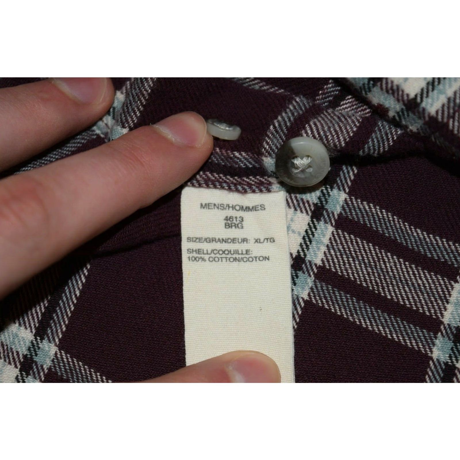 Vintage WOOLRICH BURGUNDY MENS XL X LARGE FLANNEL SHIRT PLAID LONG SLEEVE 4613 MAROON Size US XL / EU 56 / 4 - 7 Thumbnail