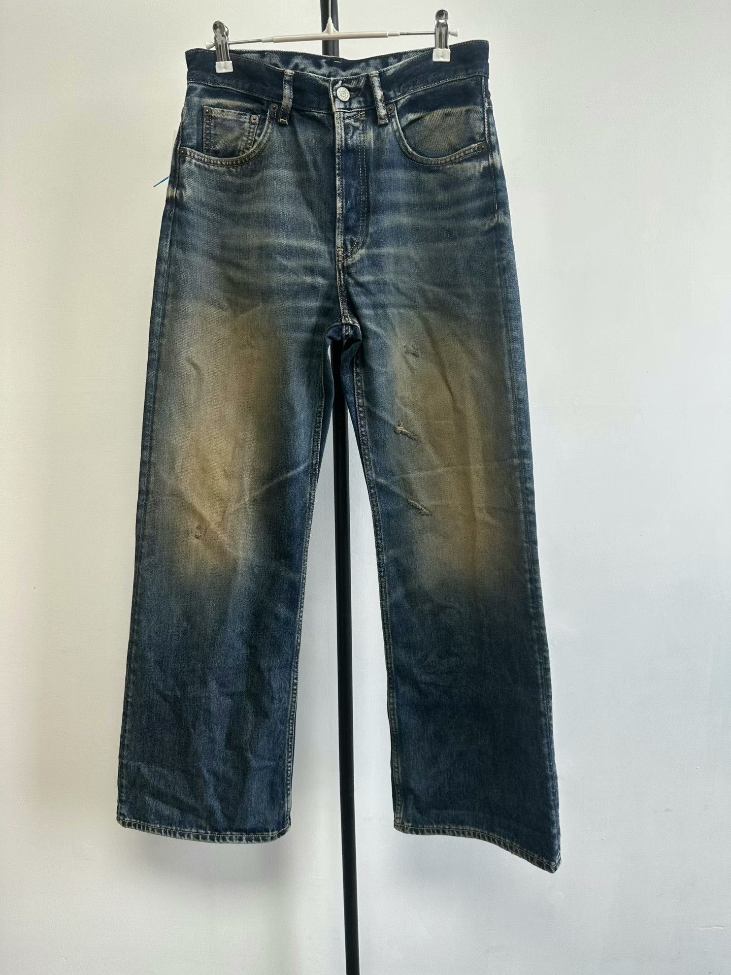 Acne Studios Acne Loose Wide-Leg Zip Jeans Size 26" / US 2 / IT 38 - 1 Thumbnail