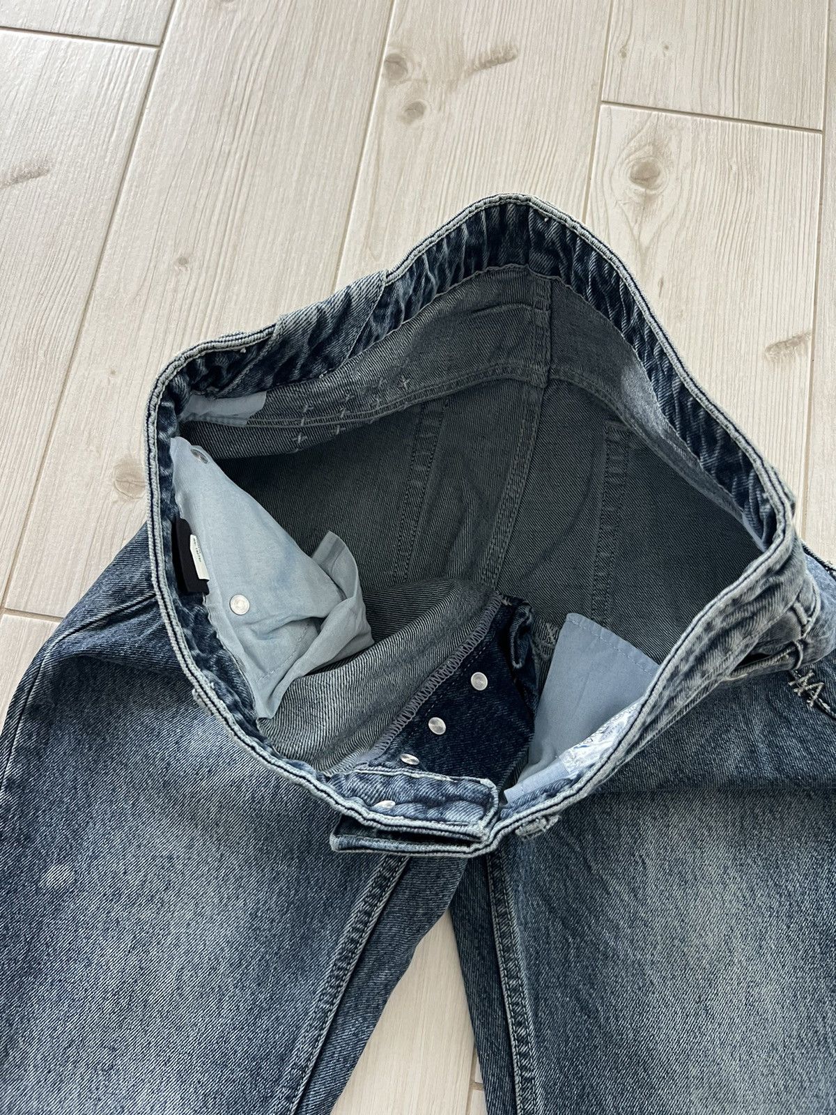 Ksubi KSUBI BLUE FIVE-POCKETS COTTON JEANS SIZE 32 DISTRESSED Size US 32 / EU 48 - 17 Thumbnail