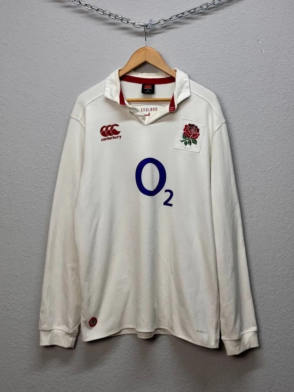 Canterbury of New Zealand × Vintage Vintage Canterbury Rugby England Jersey Long Sleeve Size US XL / EU 56 / 4 - 1 Thumbnail