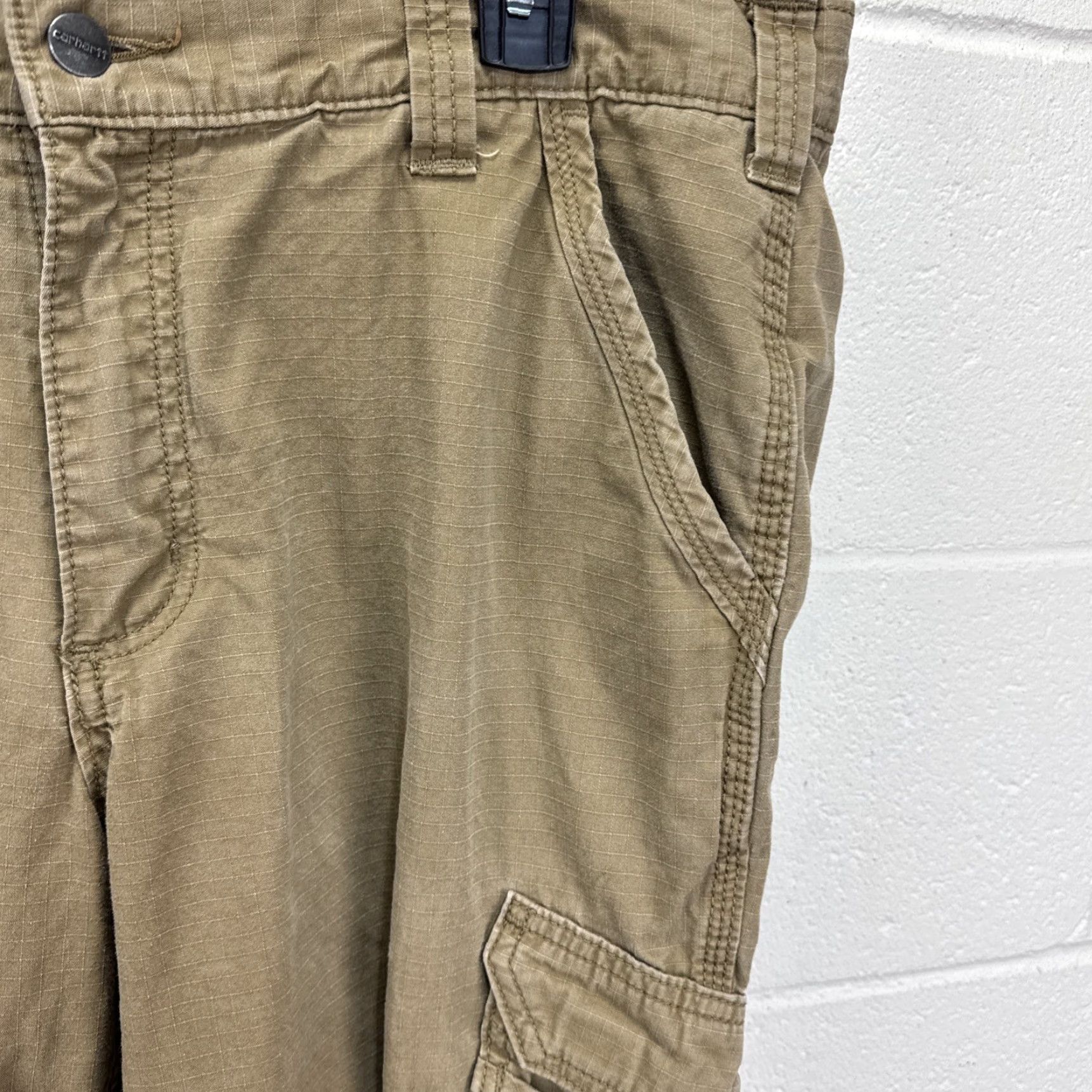 Carhartt VINTAGE? No. Carhartt Force Cargo Pants Mens 36x30 Relaxed Fit 101148 Brown RipStop Workwear Size US 36 / EU 52 - 3 Thumbnail