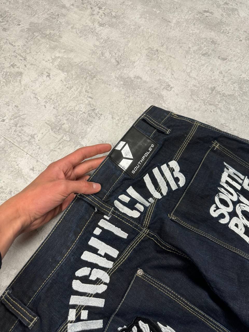 Southpole RARE Southpole Fight Club Blue Baggy Y2K Jeans Size 36 Size US 36 / EU 52 - 8 Thumbnail