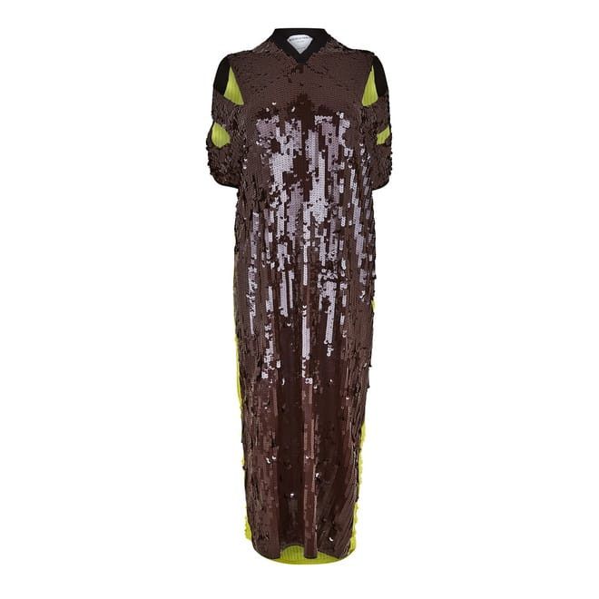 Bottega Veneta Bottega Veneta V-Neck Maxi Dress in Neutral Size M / US 6-8 / IT 42-44 - 1 Thumbnail