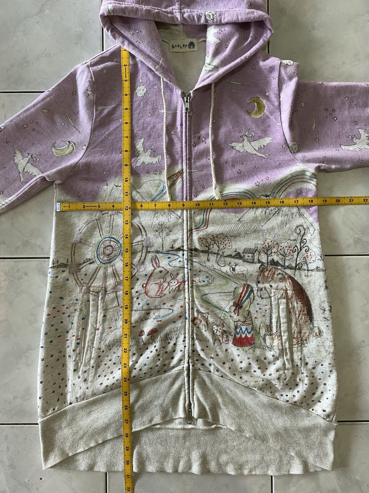 Japanese Brand Scolar Dreamscape Art Graphic Hoodie Fairy Tale Illustration Size M / US 6-8 / IT 42-44 - 17 Thumbnail