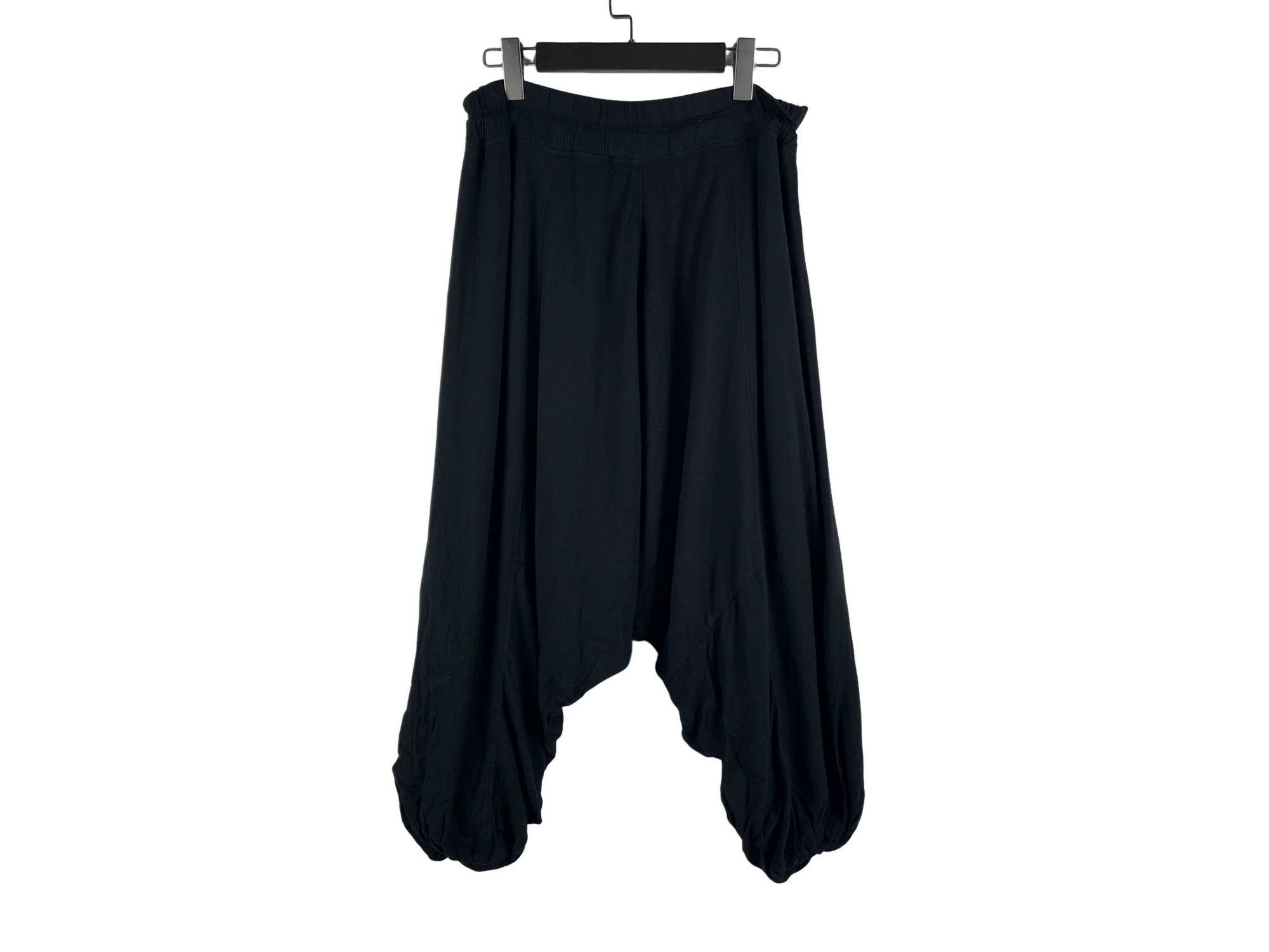 Julius Julius 7 13FW Wool Silk Blend Dropped Crotch Pants Size US 34 / EU 50 - 2 Thumbnail