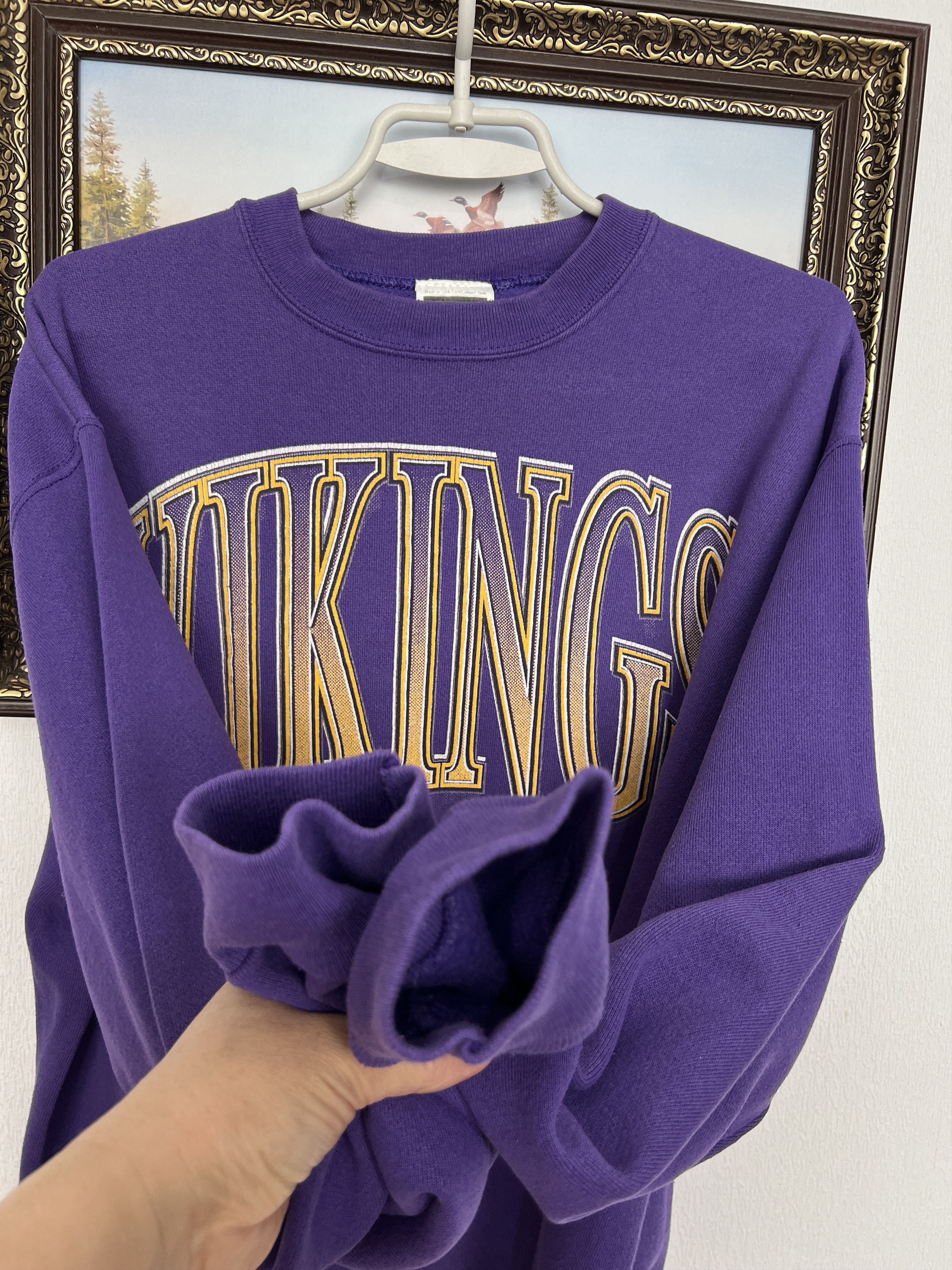 Tultex Vintage Minnesota Vikings NFL Rare Crewneck Sweatshirt Rare Size US XL / EU 56 / 4 - 5 Thumbnail