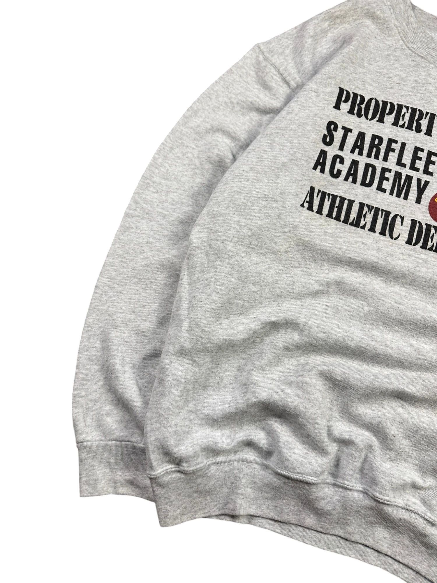 Vintage '97 Star Trek Starfleet Academy University Boxy Sweatshirt Size US XL / EU 56 / 4 - 7 Thumbnail