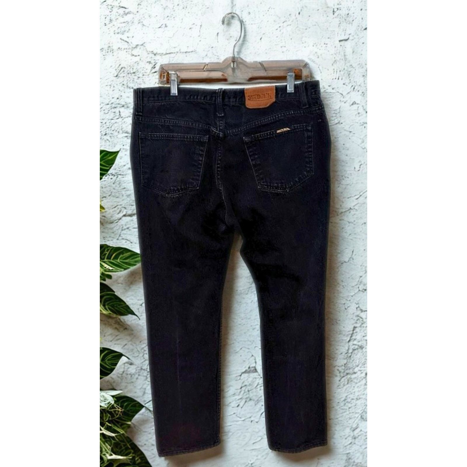 Von Dutch Von Dutch Black Jeans 34x27 Denim Small Crotch Hole Y2K Size US 34 / EU 50 - 3 Thumbnail
