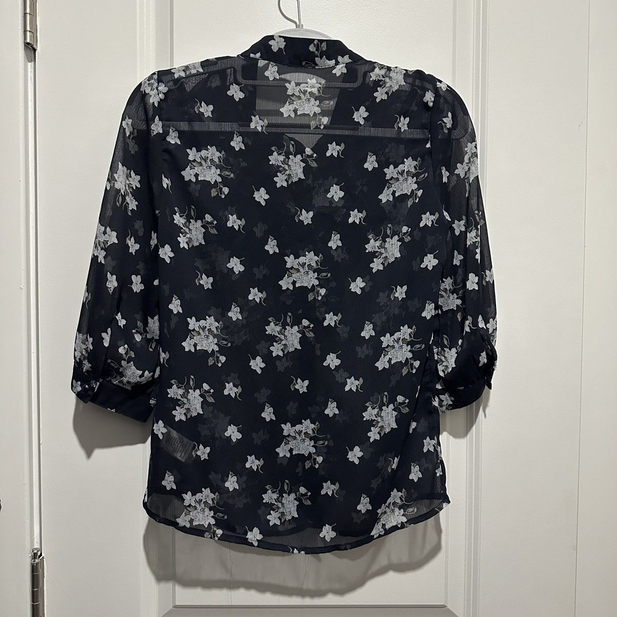 Other Adeline Los Angeles ruffled collar floral sheer blouse Size S / US 4 / IT 40 - 2 Thumbnail