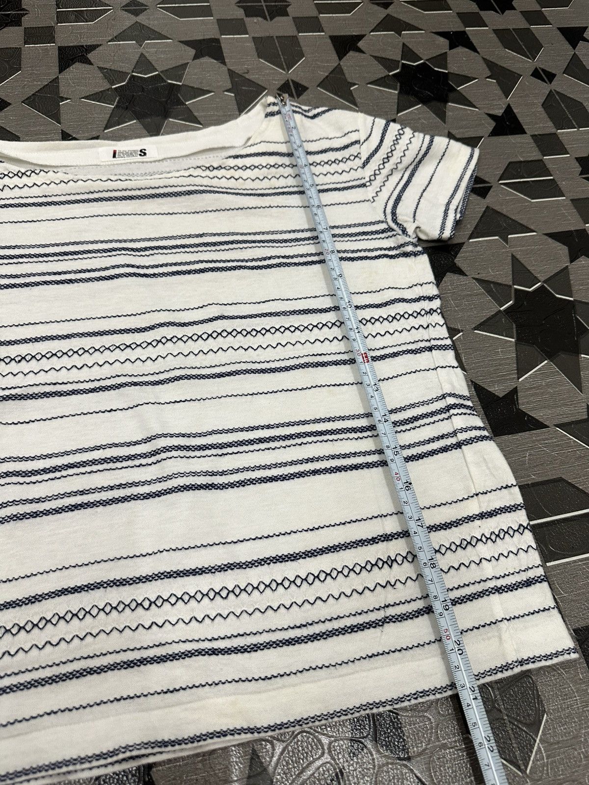 Issey Miyake Vintage IS Tsumori Chisato Issey Miyake Stripe Tee Size US S / EU 44-46 / 1 - 12 Thumbnail
