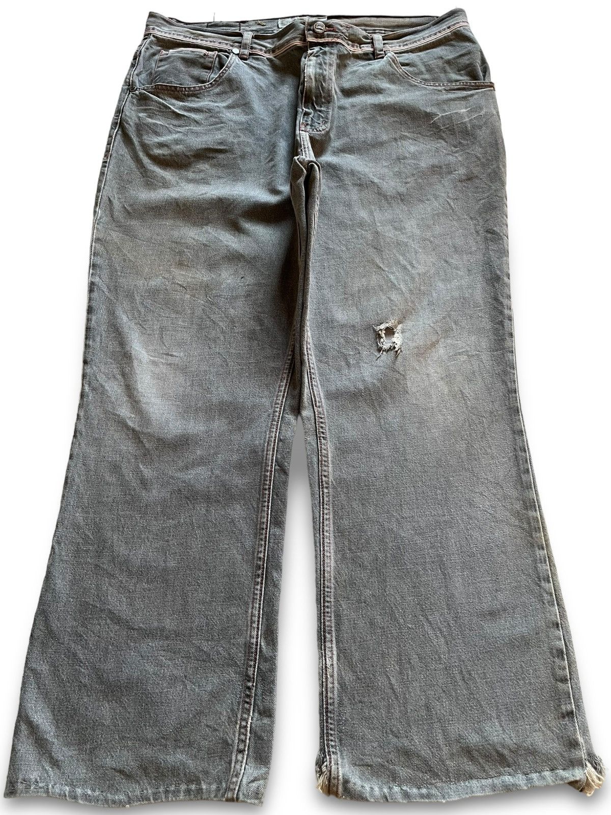 Japanese Brand Vintage Japanese Brand Selvedge Style Ripped Baggy Jeans Size US 40 / EU 56 - 1 Thumbnail