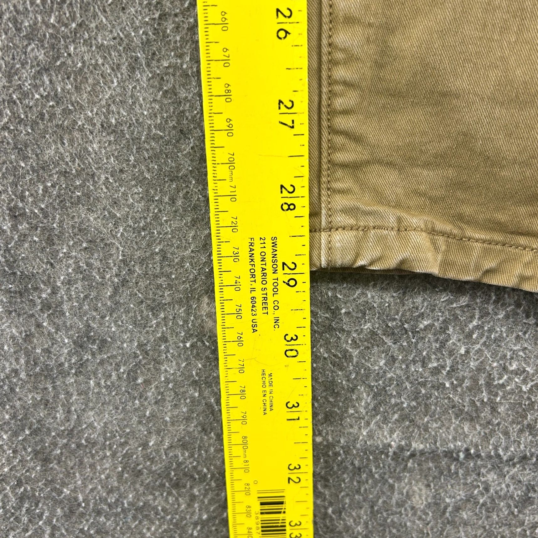 Flint And Tinder Flint and Tinder Pants Mens 34x30 Brown Tan Chino Straight Leg Slim Fit Cotton Solid Waist 34 5-Pocket Front Flat Front Size US 34 / EU 50 - 6 Thumbnail