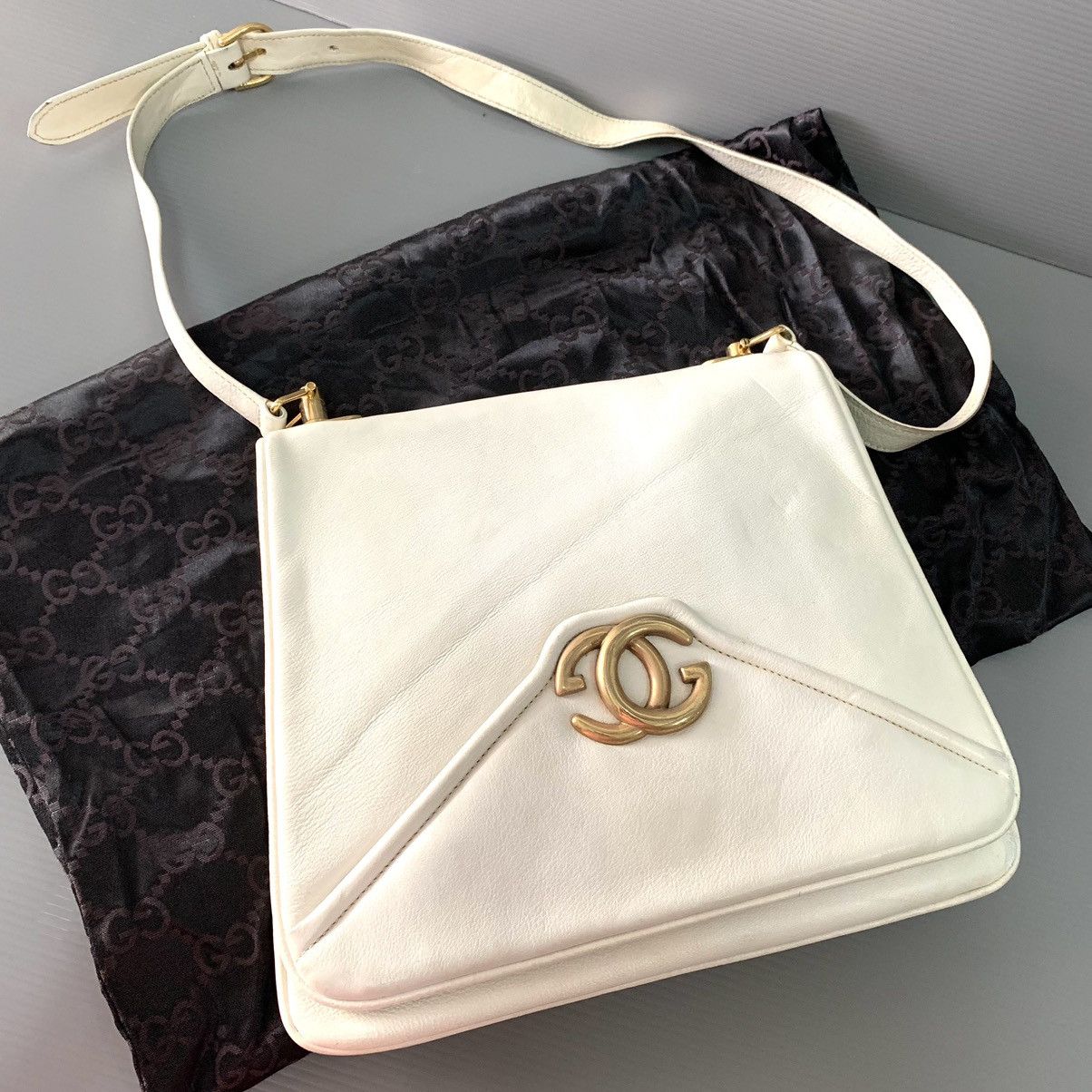 Gucci Gucci GG White Leather Shoulder Limited Bag Size ONE SIZE - 21 Thumbnail