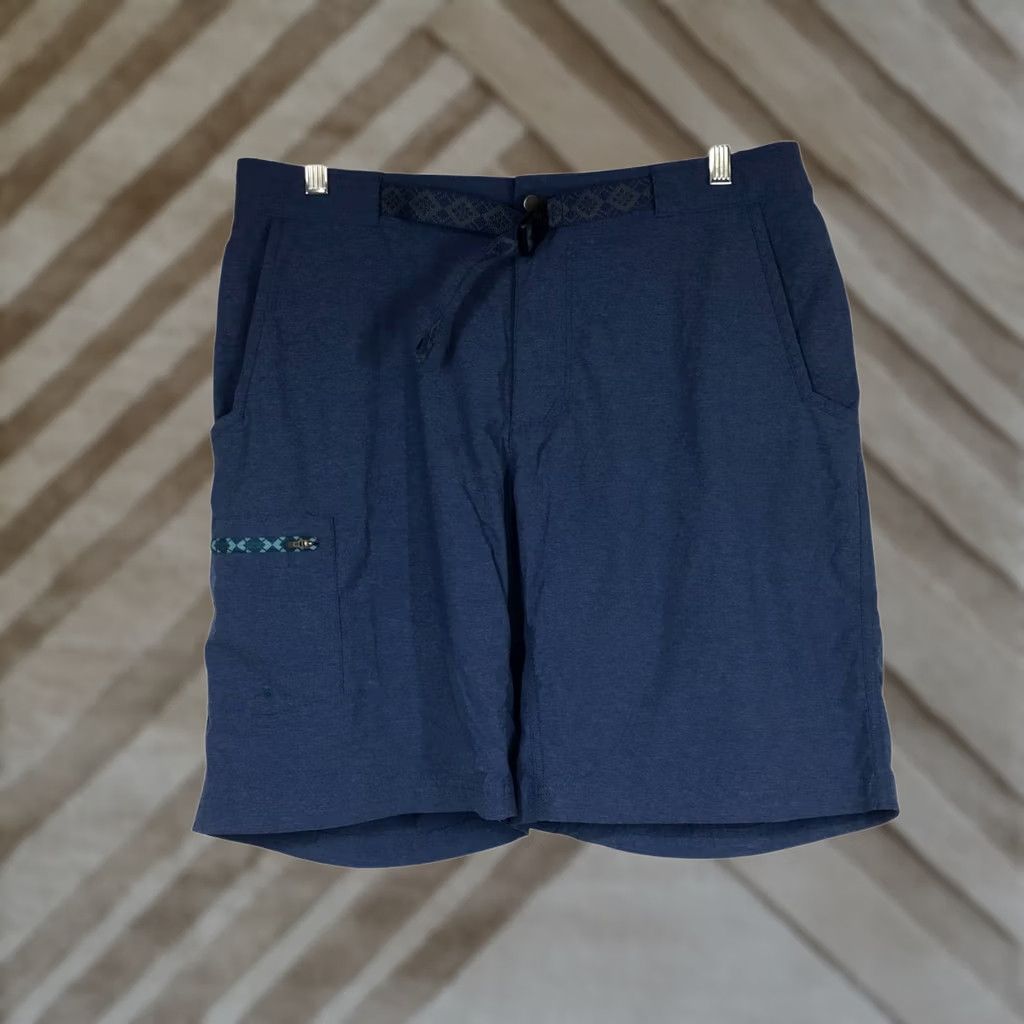 Vintage Columbia Womens 38 Blue Belted Cargo Shorts - Regular Size 26" / US 2 / IT 38 - 1 Thumbnail
