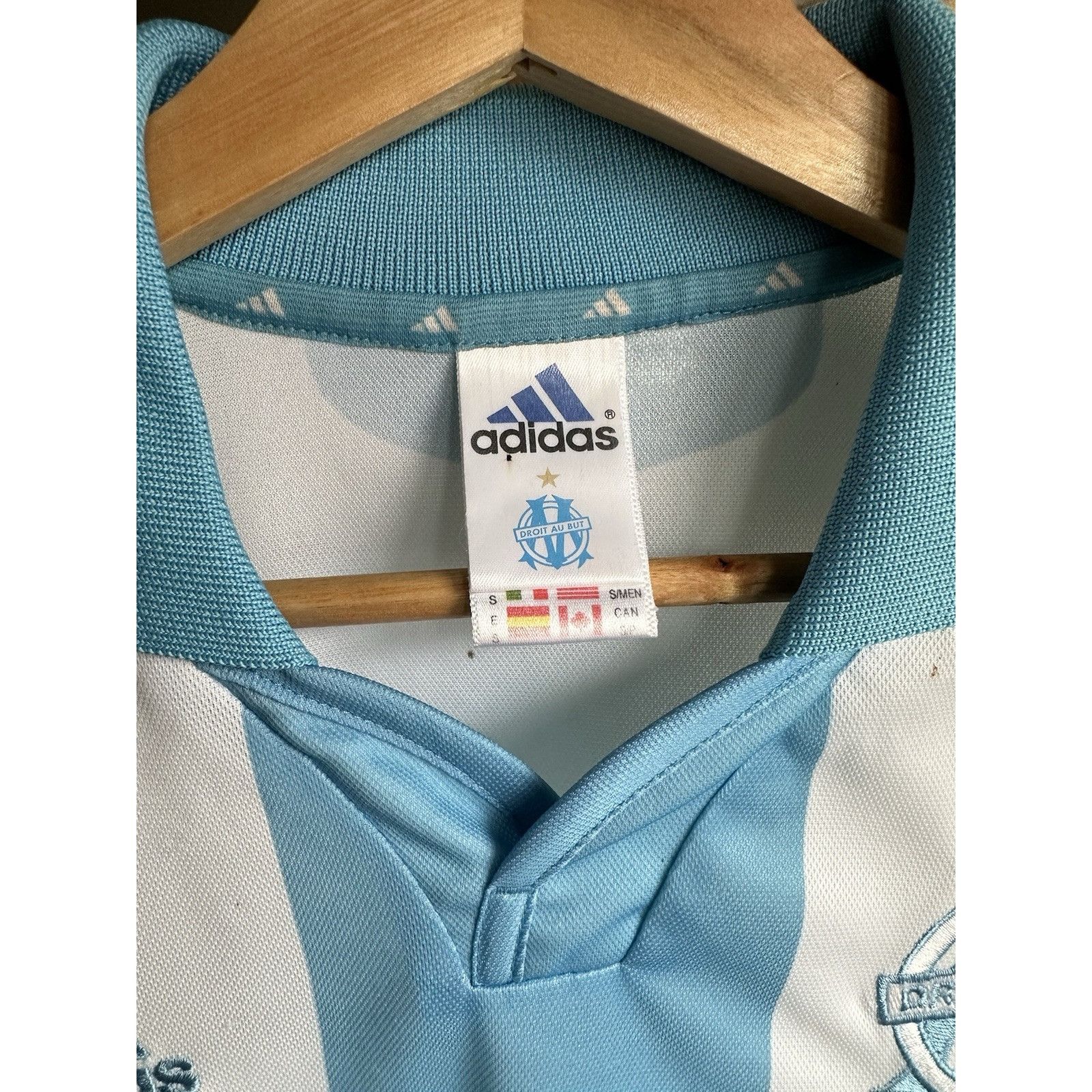 Adidas Football shirt soccer FC Olympique Marseille Home 2000/2001 Size US S / EU 44-46 / 1 - 6 Thumbnail
