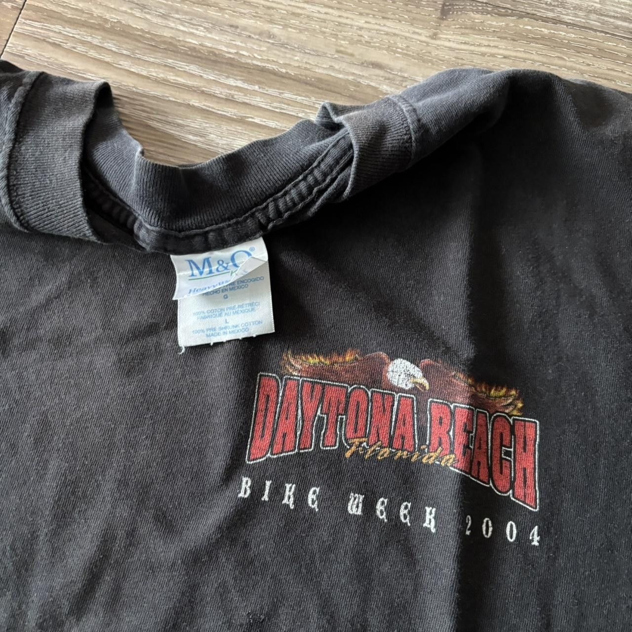 Vintage Crazy Vintage Y2K/2000s Faded Bike Week Graphic Tee! Size L Size US L / EU 52-54 / 3 - 4 Thumbnail