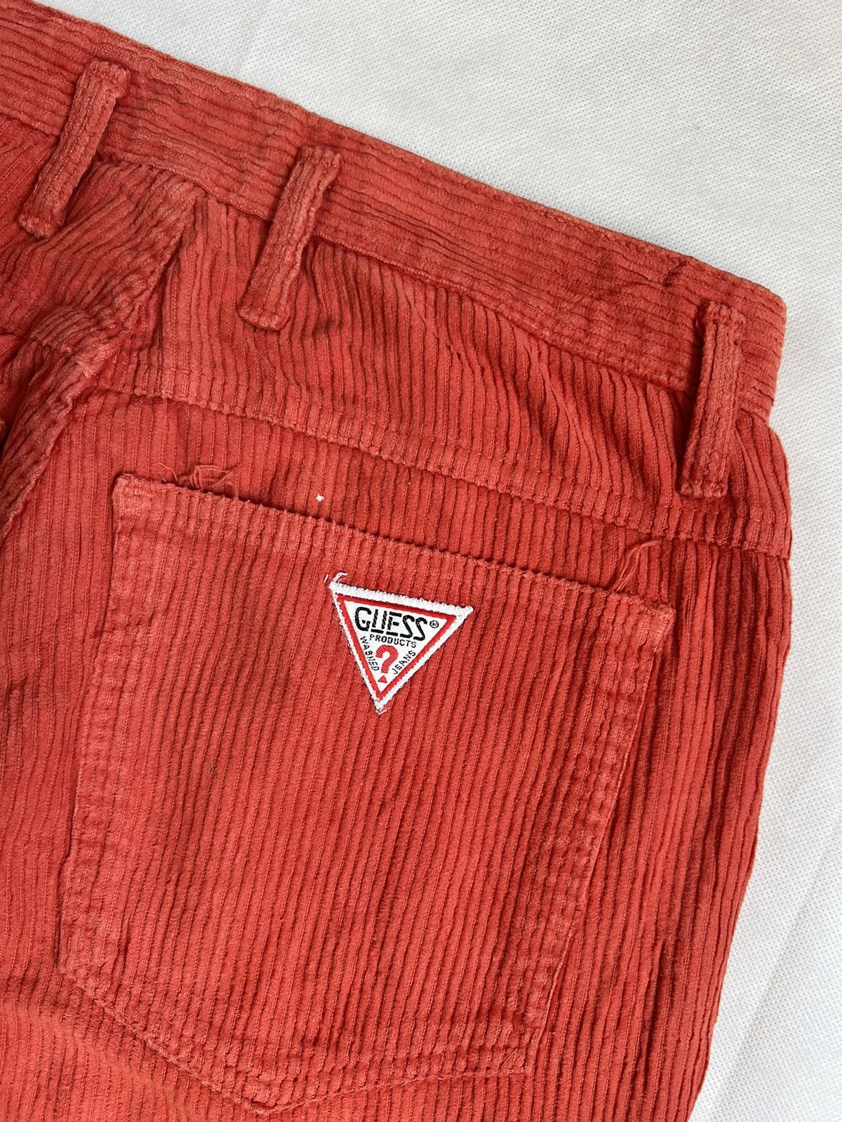 Georges Marciano Guess by Georges Marciano Orange Corduroy Statement Pants Size US 28 / EU 44 - 11 Thumbnail