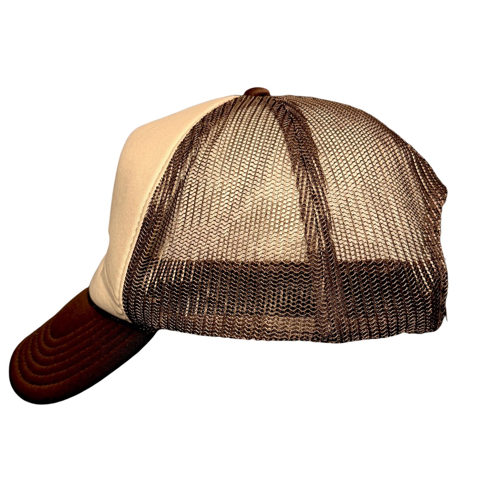 Otto Valley Mentality Brown Foam Mesh Trucker Hat Bravo Otto Size ONE SIZE - 3 Thumbnail