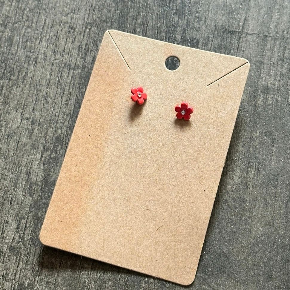 Other pink flower stud earrings Size ONE SIZE - 1 Thumbnail